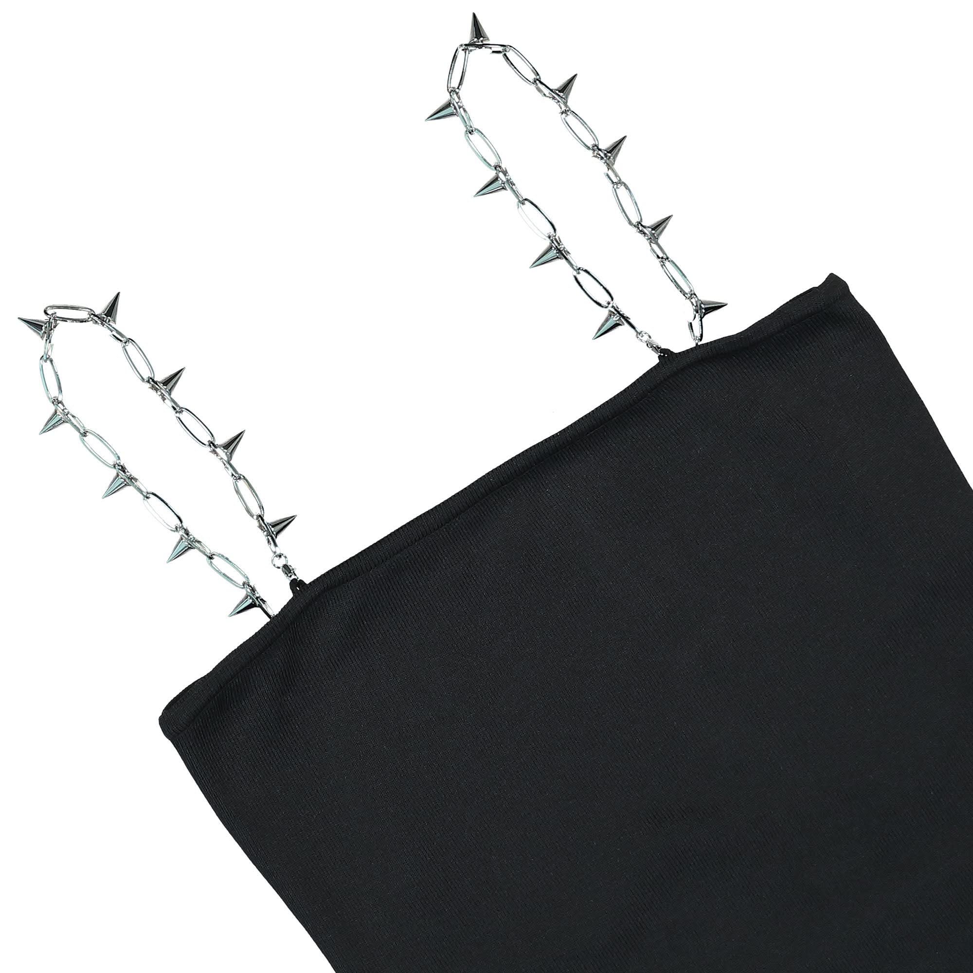Stud Strap Mini Dress - Image 3