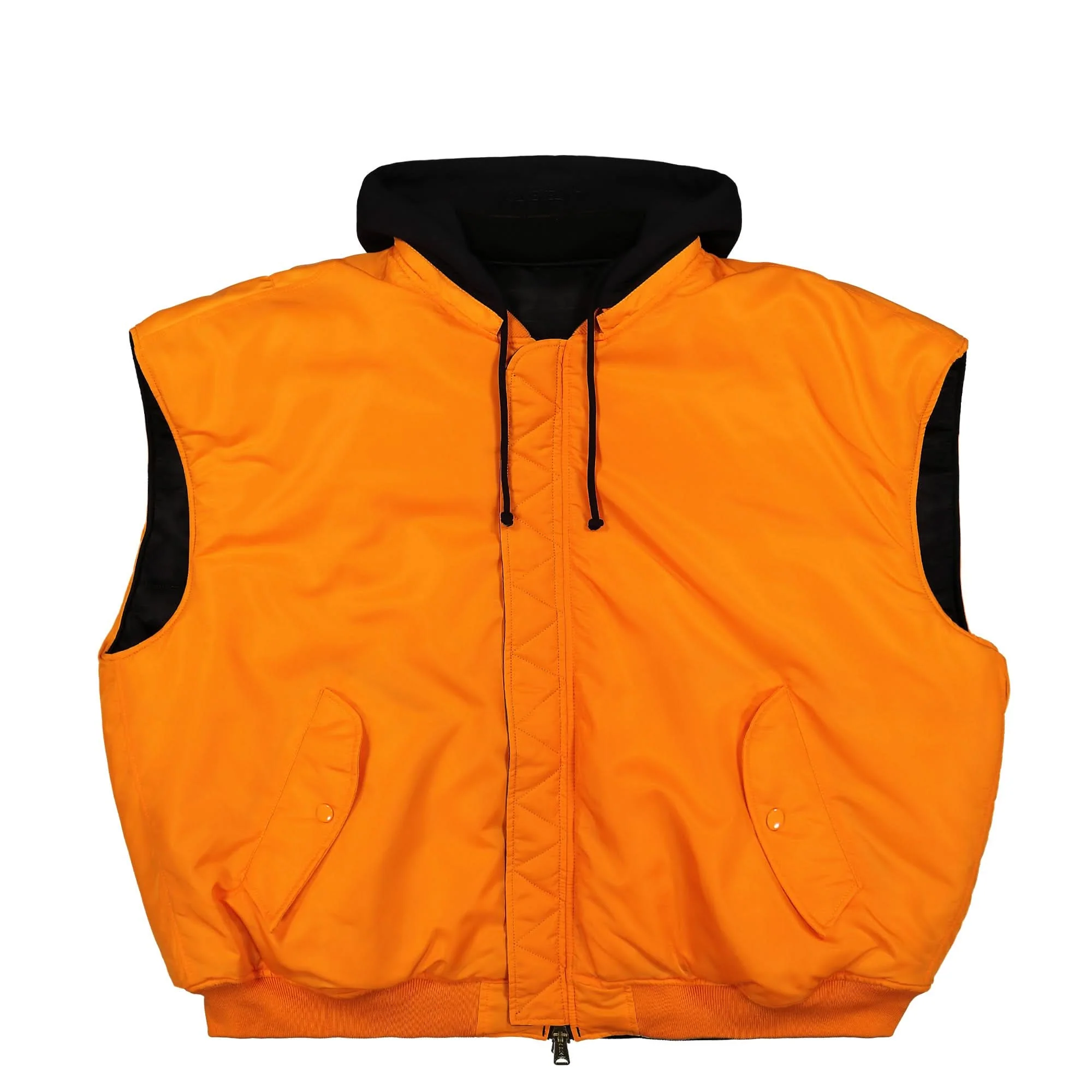 Logo Bomber Reversible Vest with a Hood - Image 7