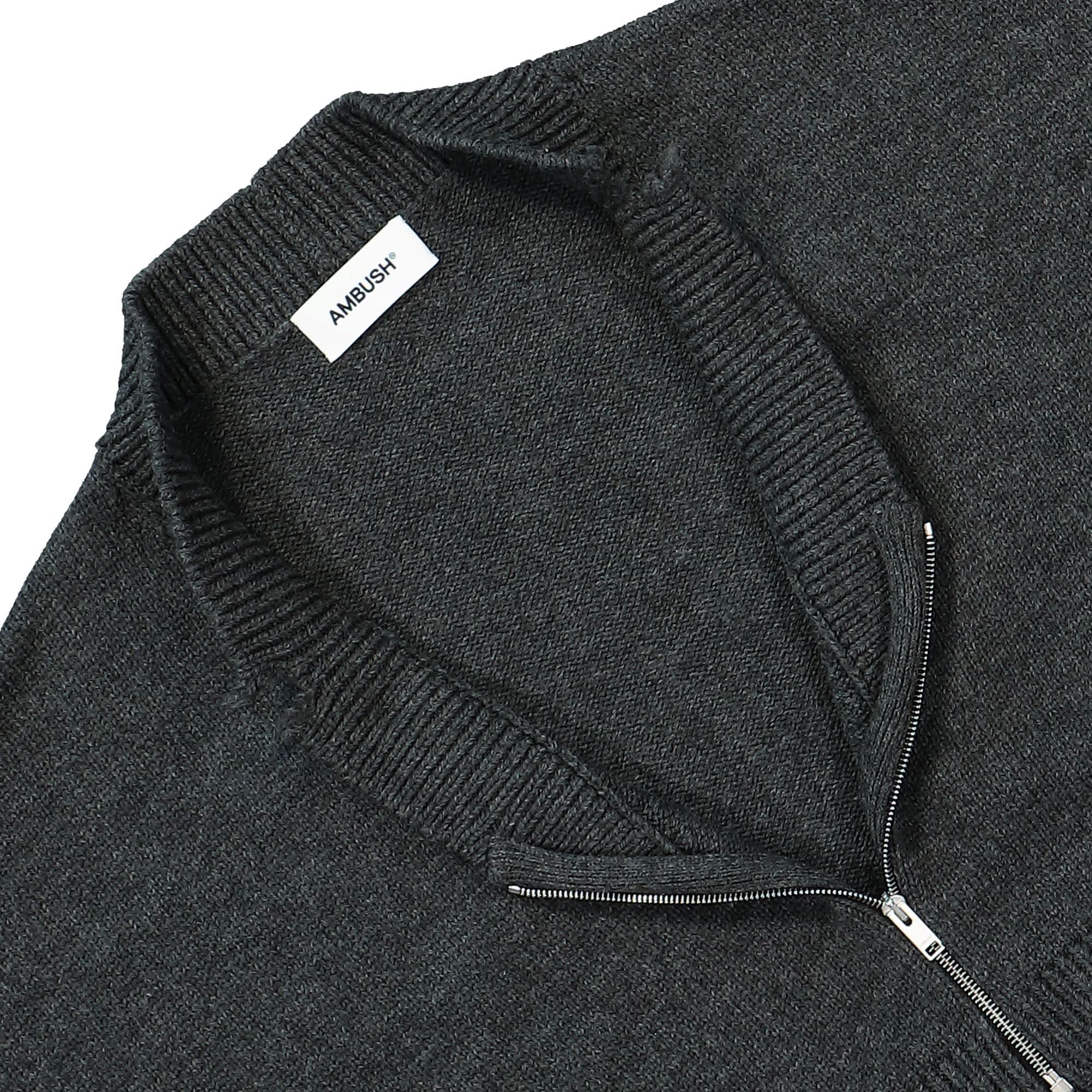 Felted Knit Zip Cardigan - Image 3