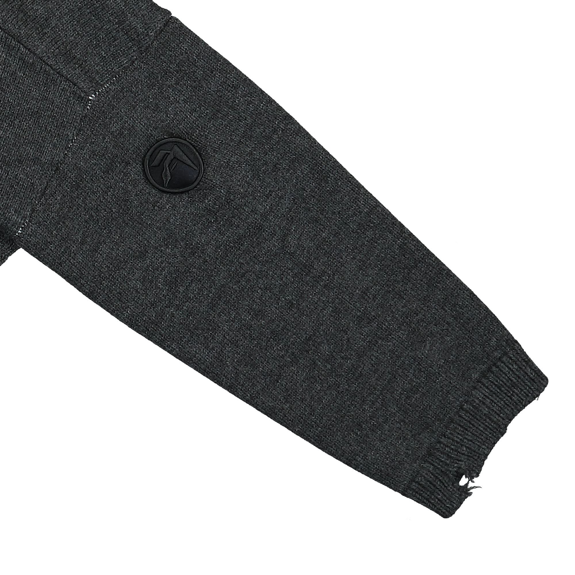 Felted Knit Zip Cardigan - Image 4