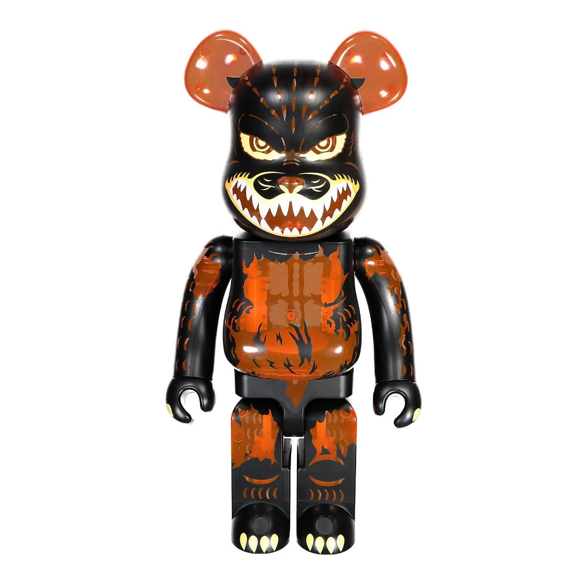 Be@rbrick Godzilla Meltdown: Clear Orange Version 1000%