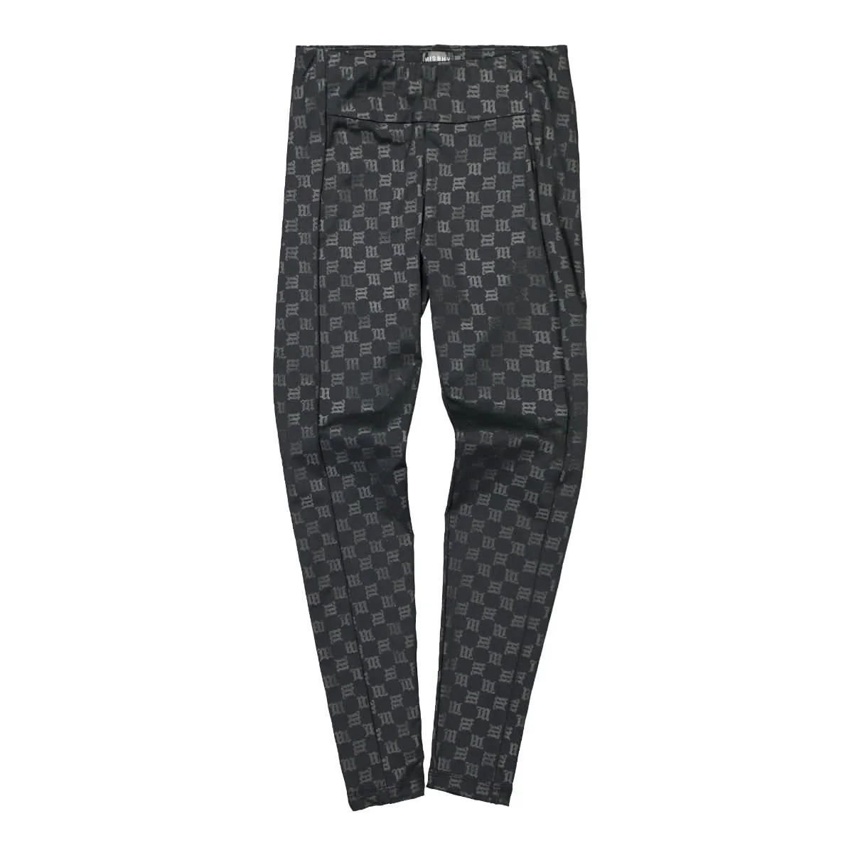 Black Monogram High Waisted Leggings