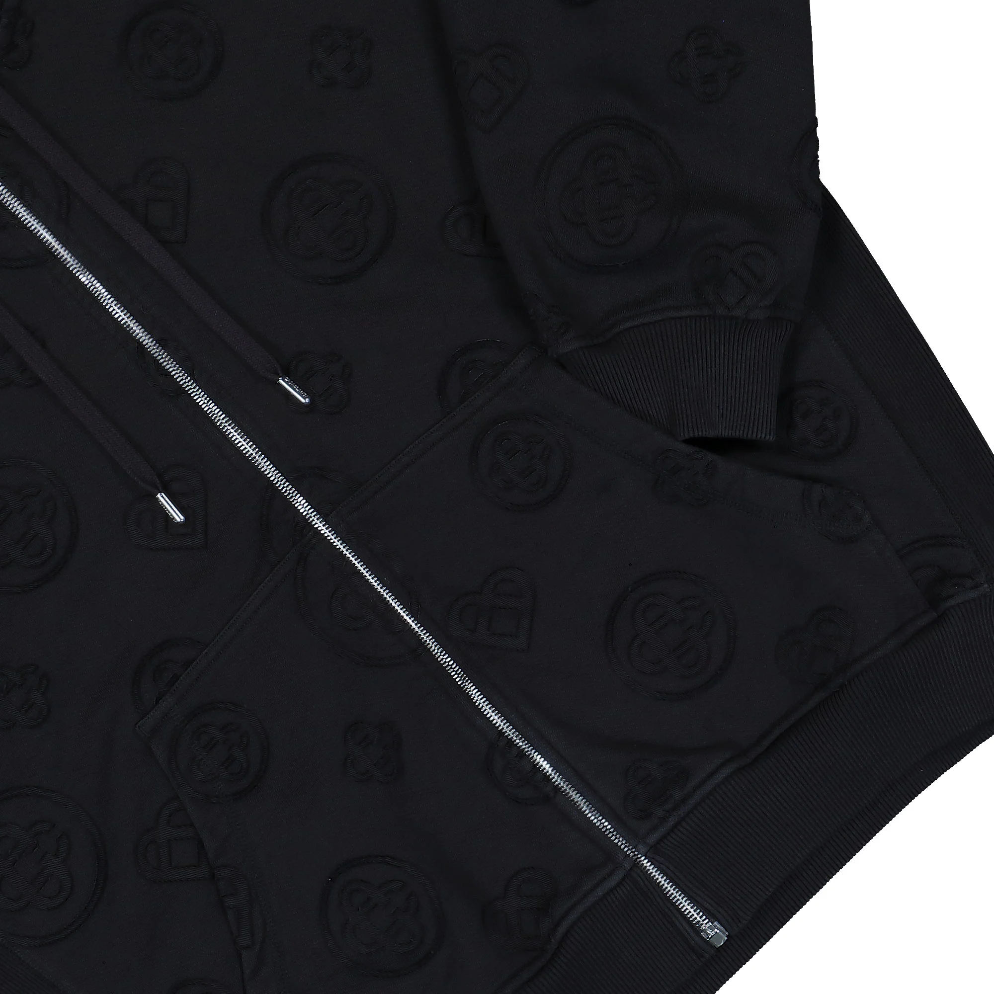 Applique Monogram Zip Up Hoodie - Image 4
