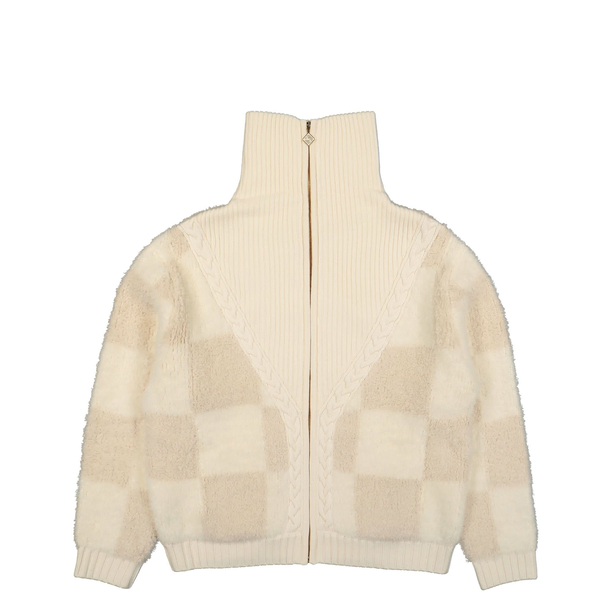Checked Boucle Cardigan - Image 2