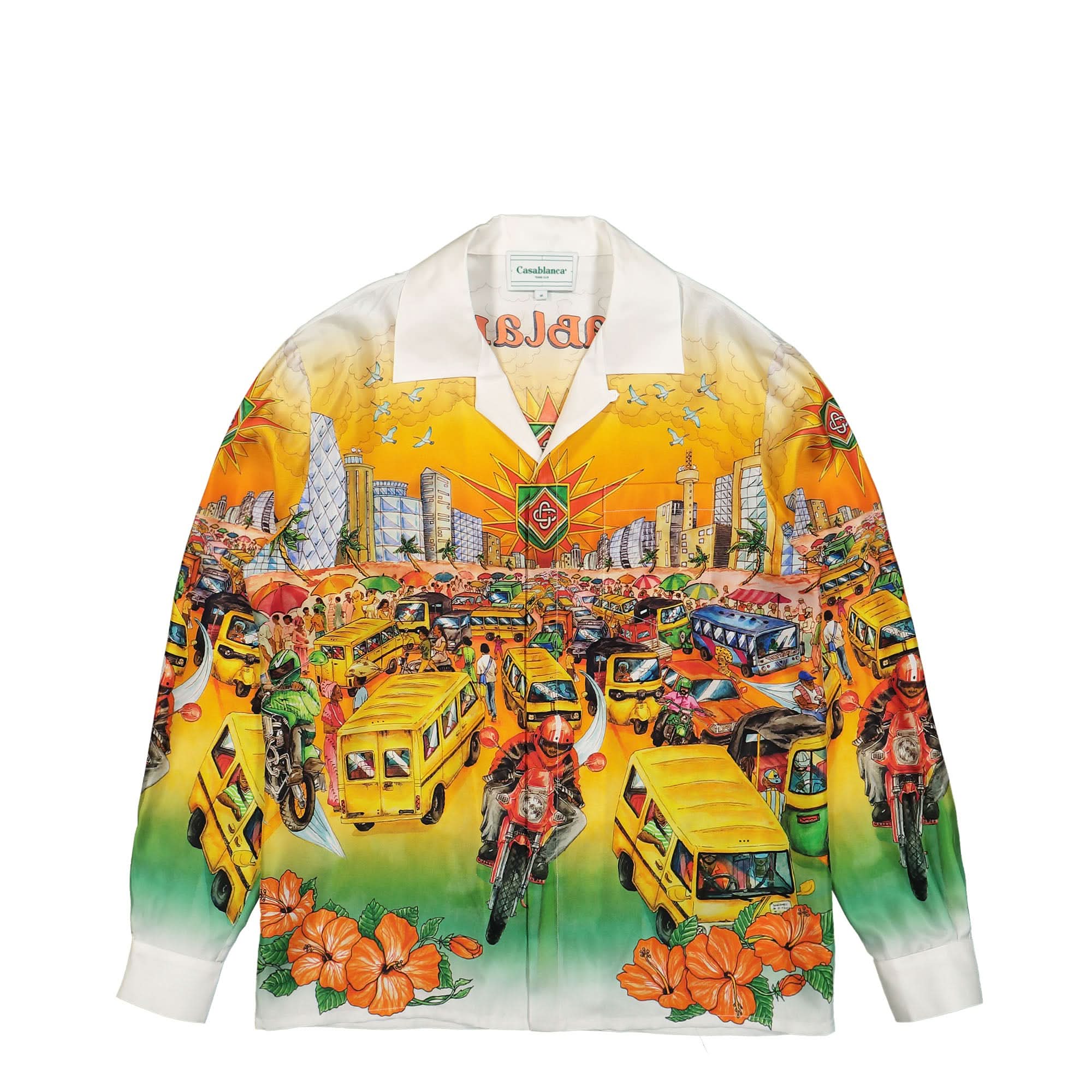 Cuban Collar Long Sleeve Shirt