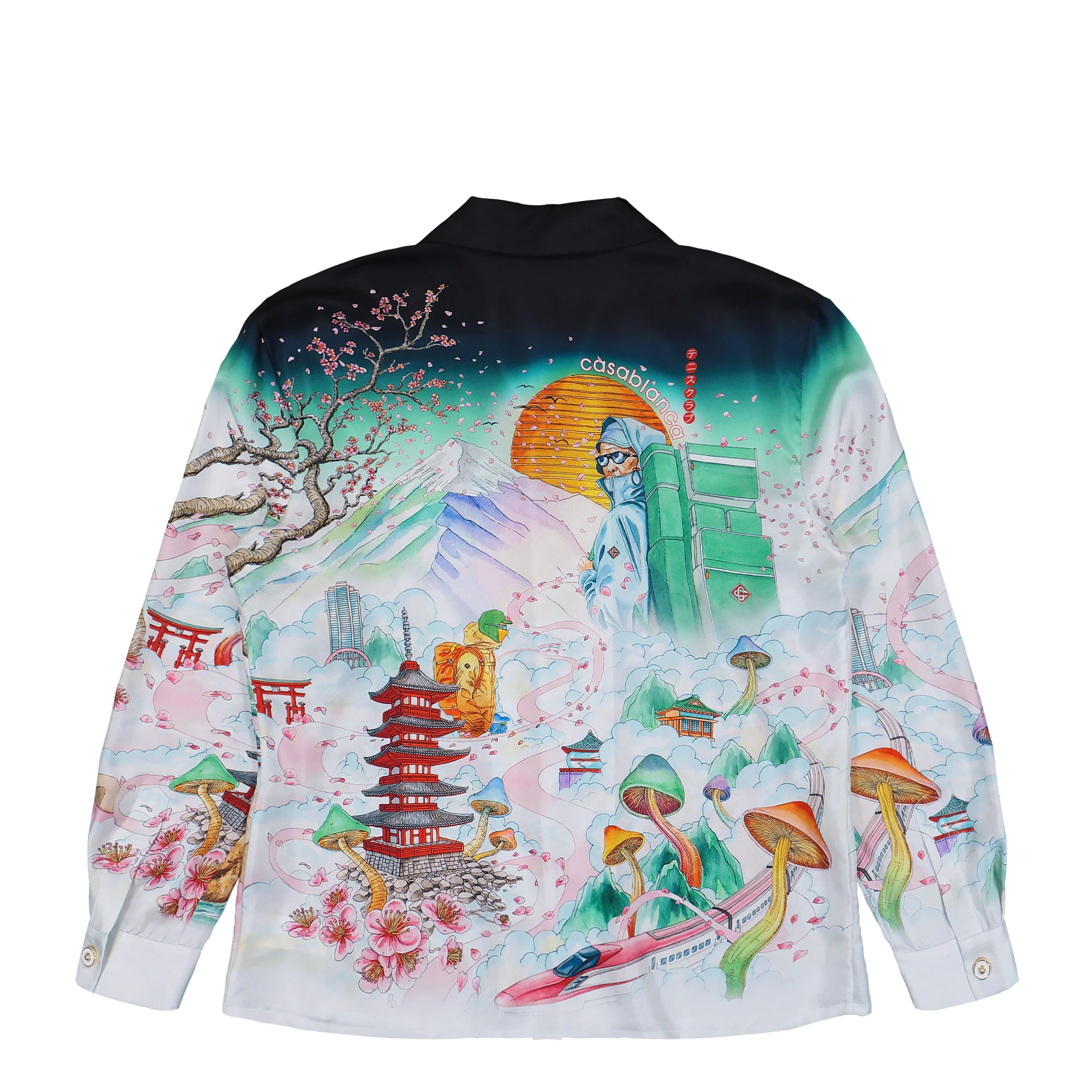 Cuban Collar Long Sleeve Shirt - Image 2