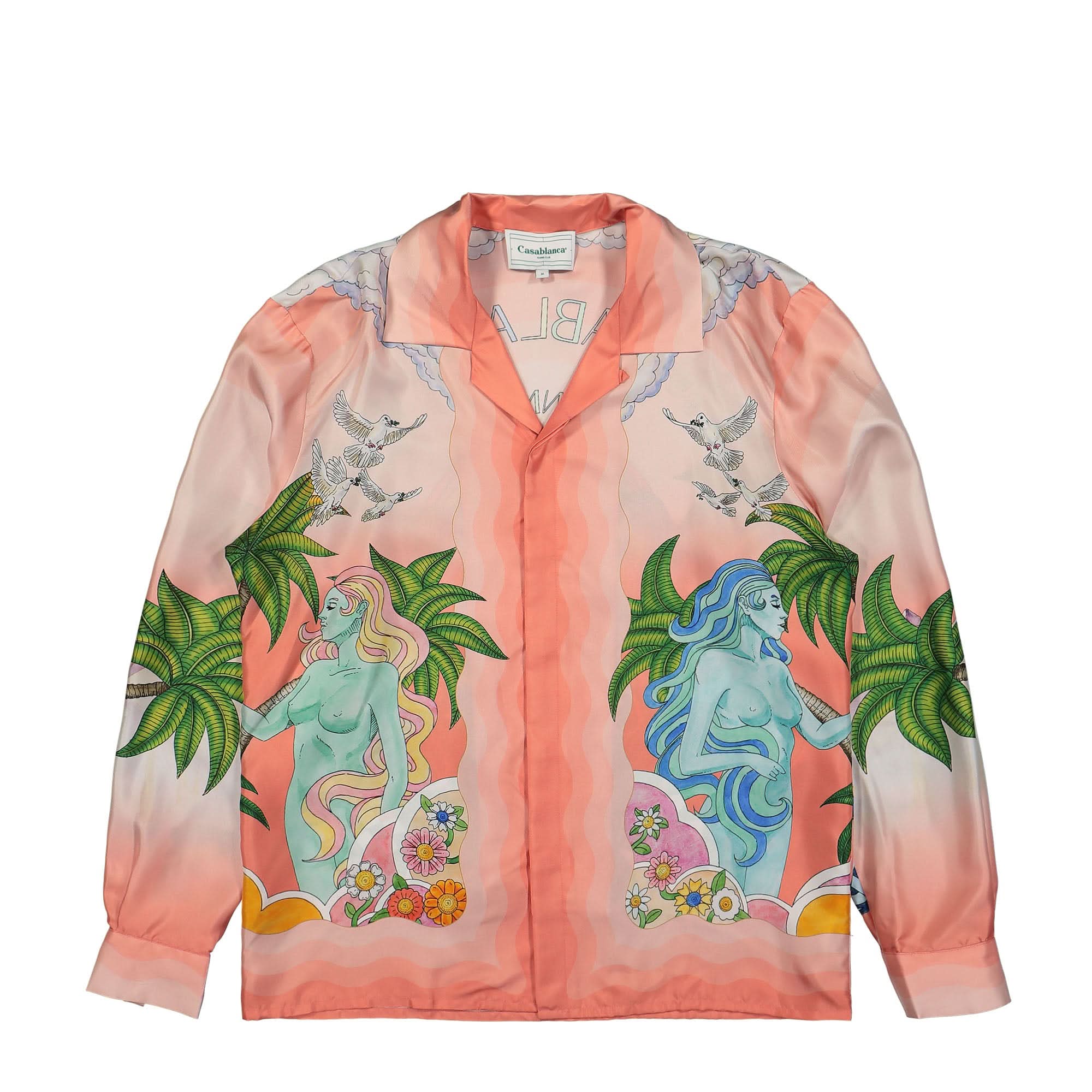 Cuban Collar Long Sleeve Shirt