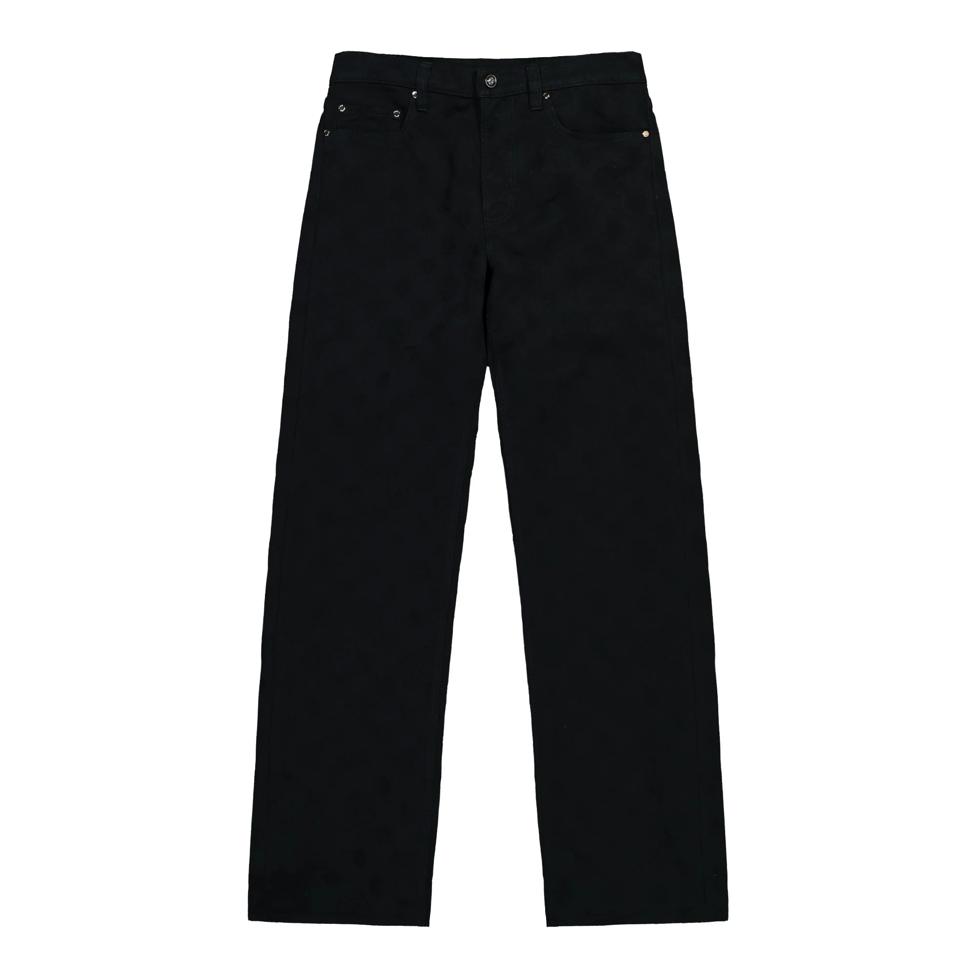 Denim Monogram Straight Leg Jeans