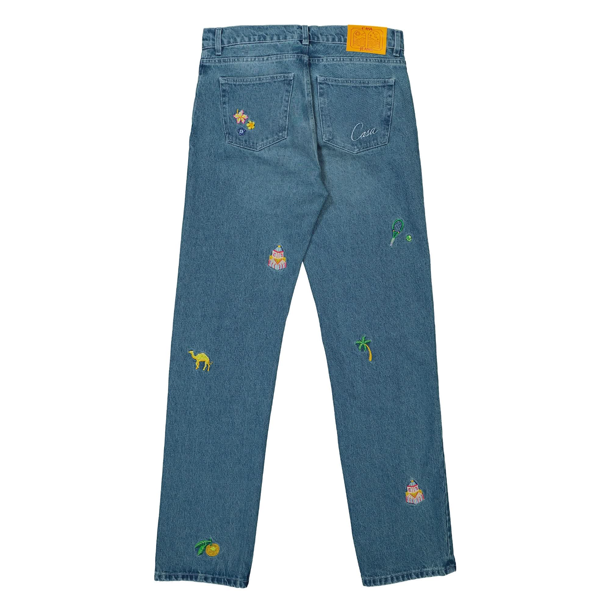 Embroidered Motif Jeans - Image 2
