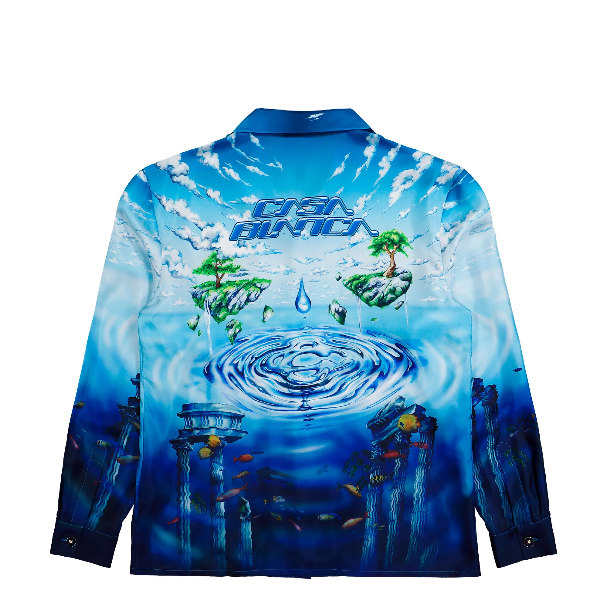 Lost Atlantis Cuban Collar LS Shirt - Image 2