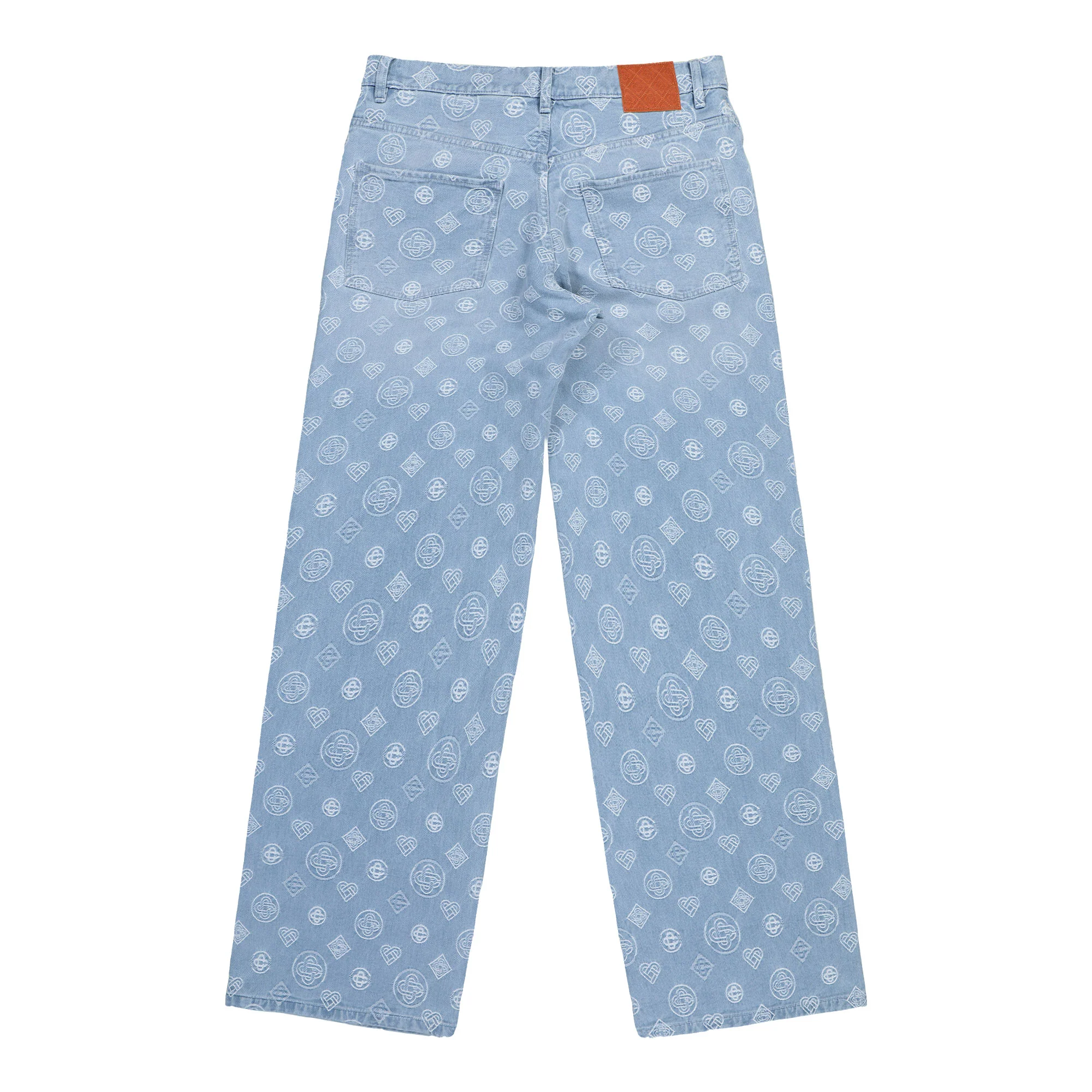 Relaxed Fit Monogram Jeans - Image 2