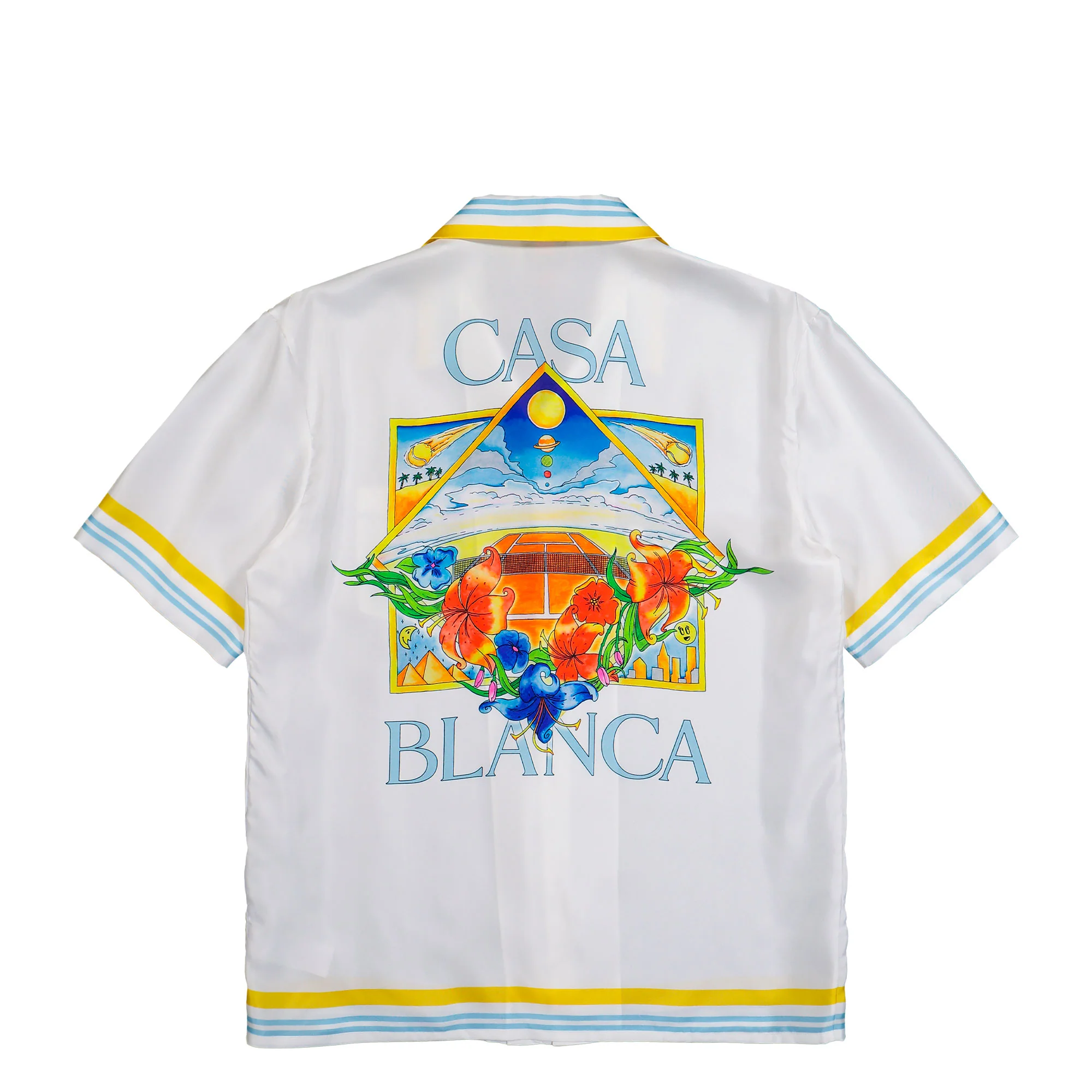 Tennis Landscape Cuban Collar SS Shirt - Image 2