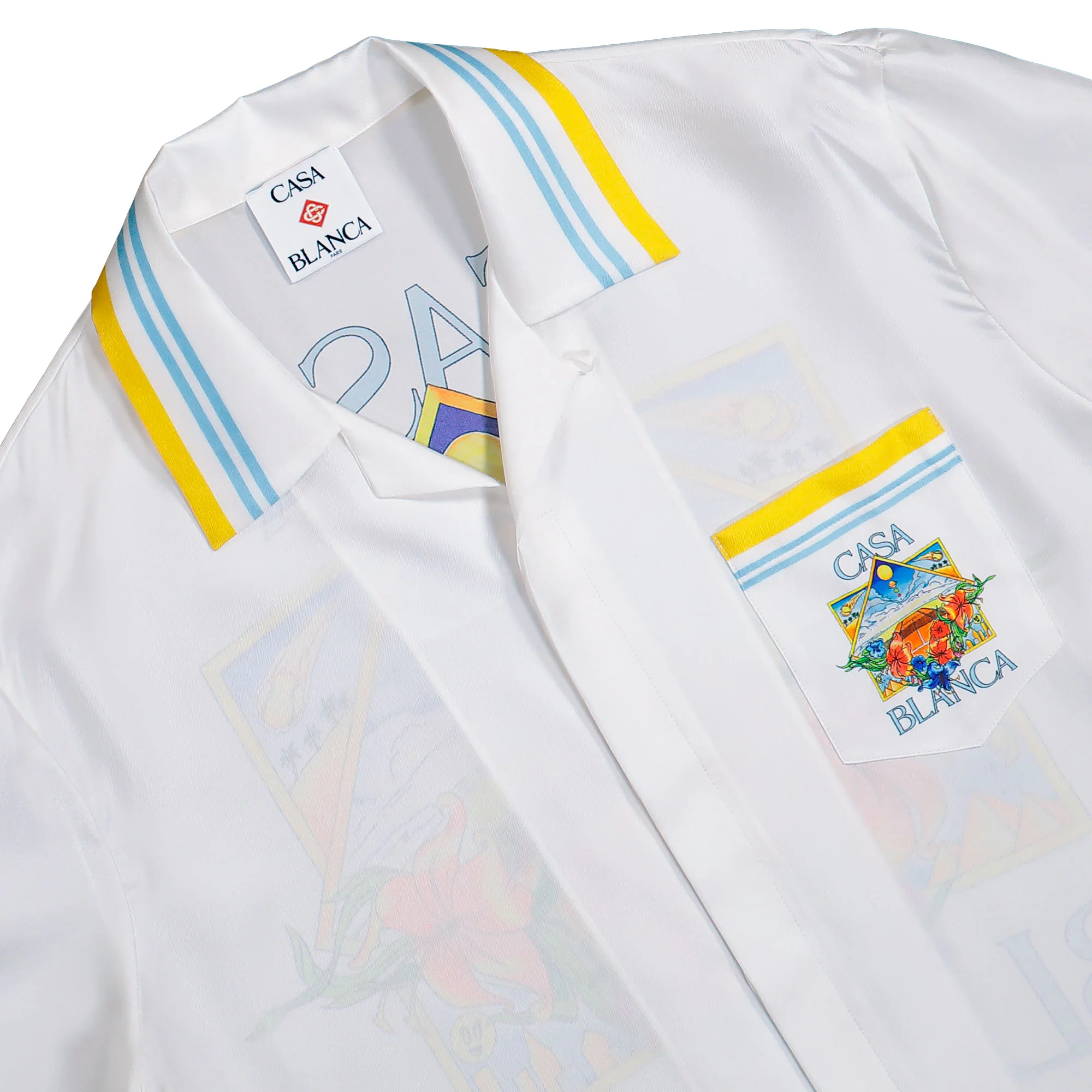 Tennis Landscape Cuban Collar SS Shirt - Image 3