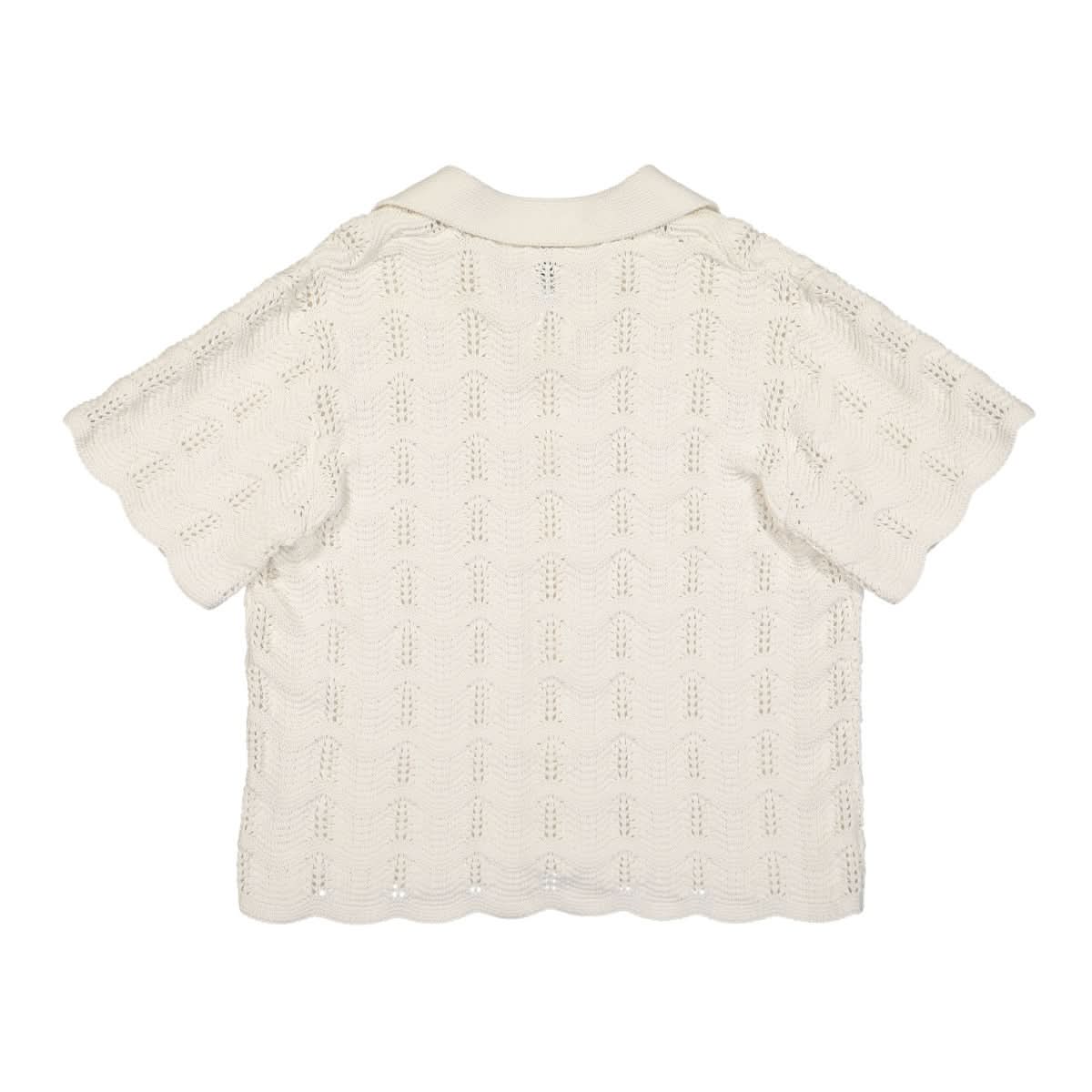 Crochet Polo Shirt - Image 3