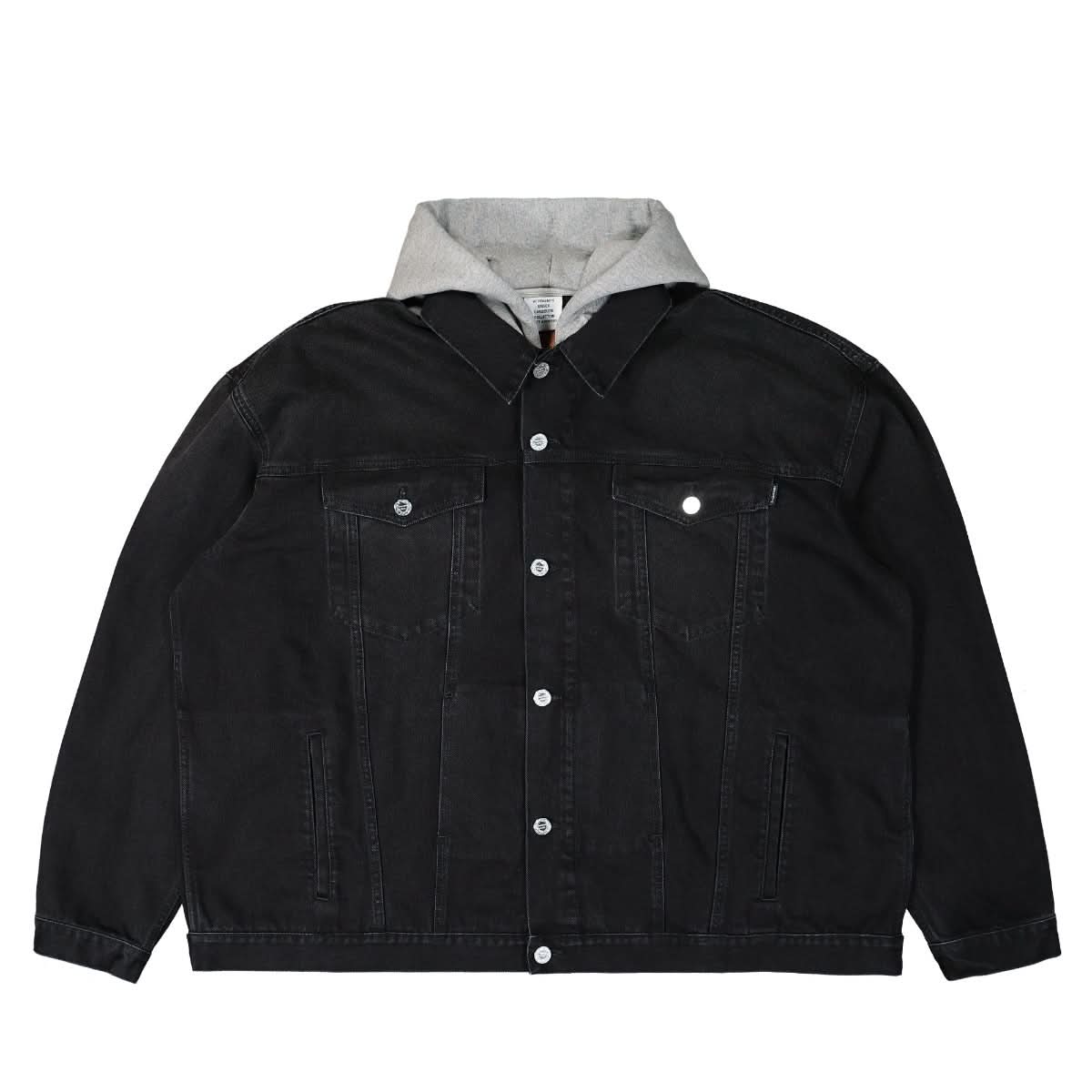 Denim Jacket with Detachable Hood
