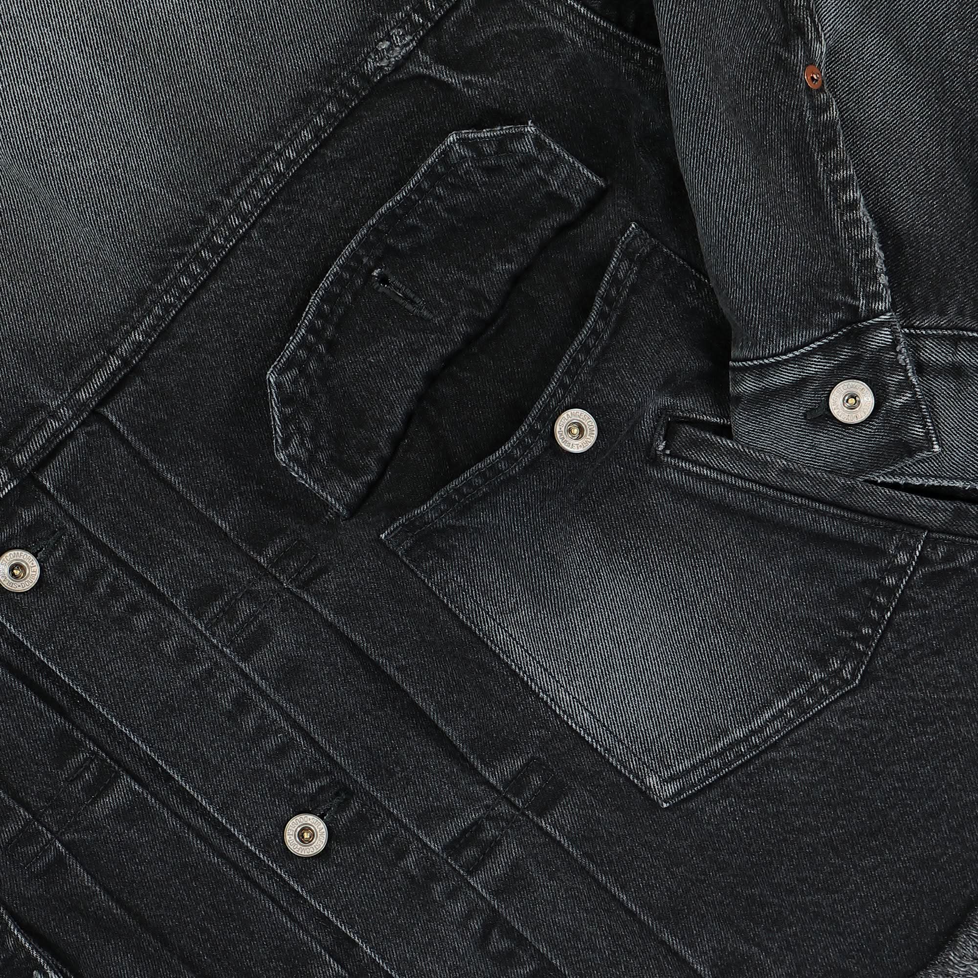 Cut Off Oversized Denim Jacket - Image 4