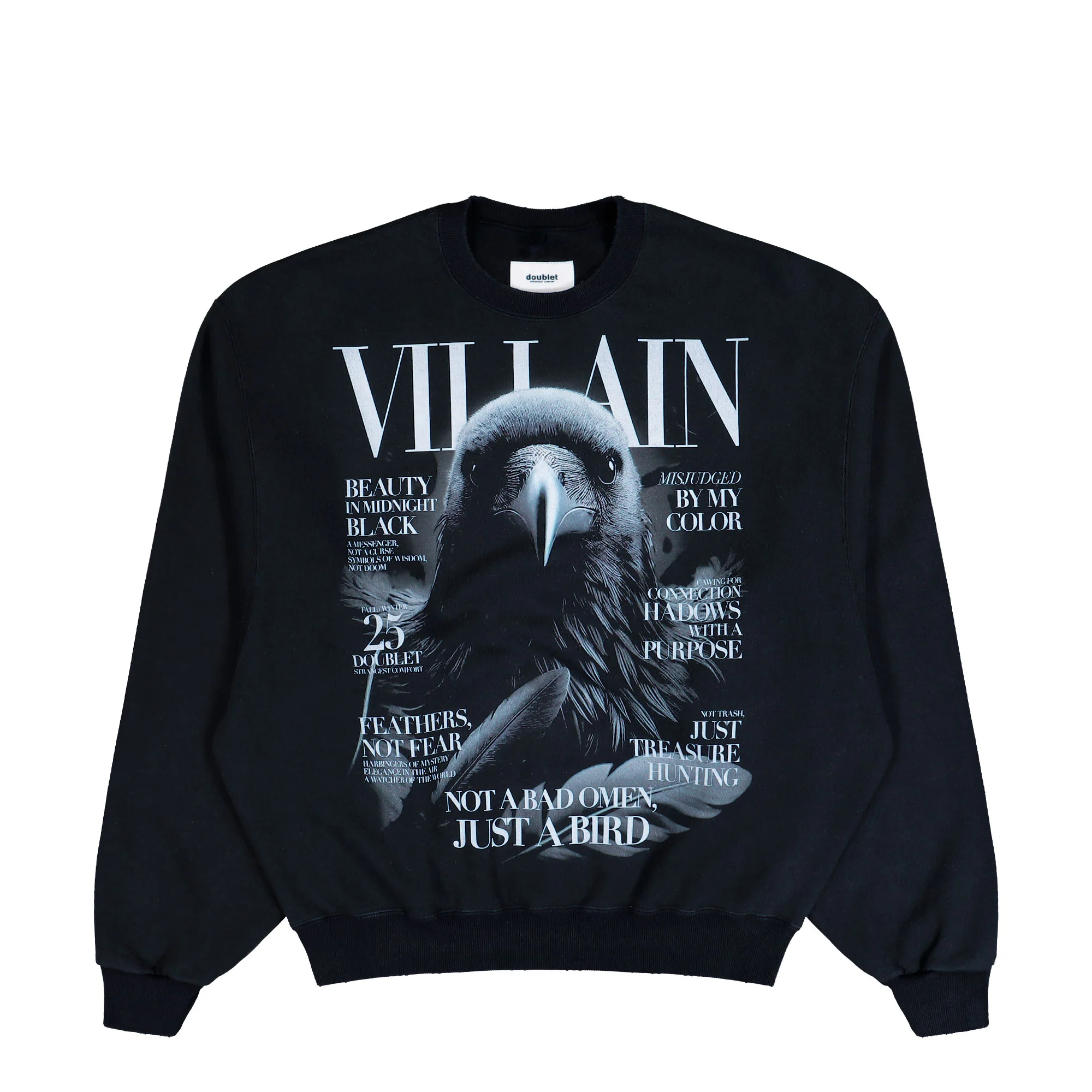 Villain Cover Print Sweatshirt