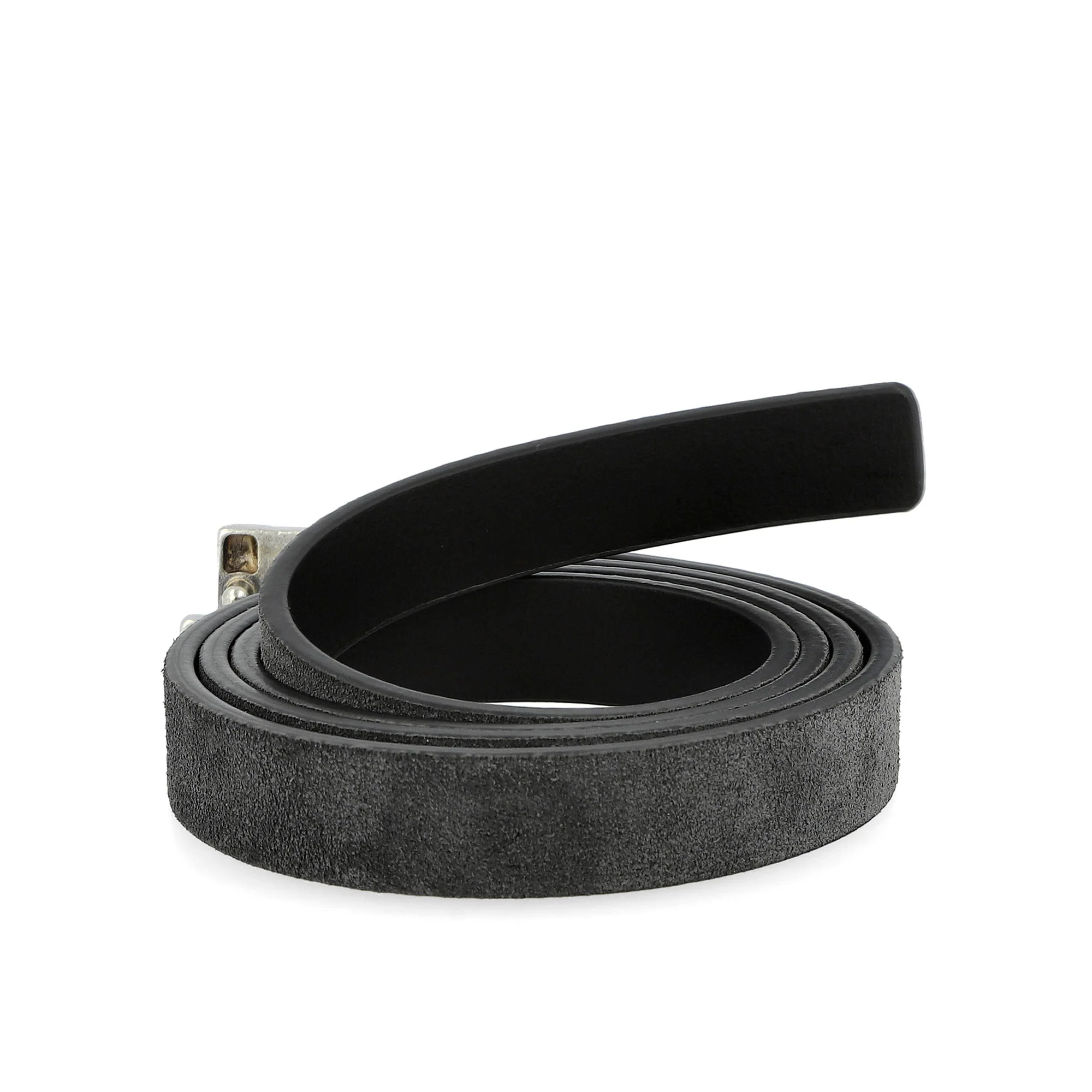 Suede Skinny Leather Belt - Image 3