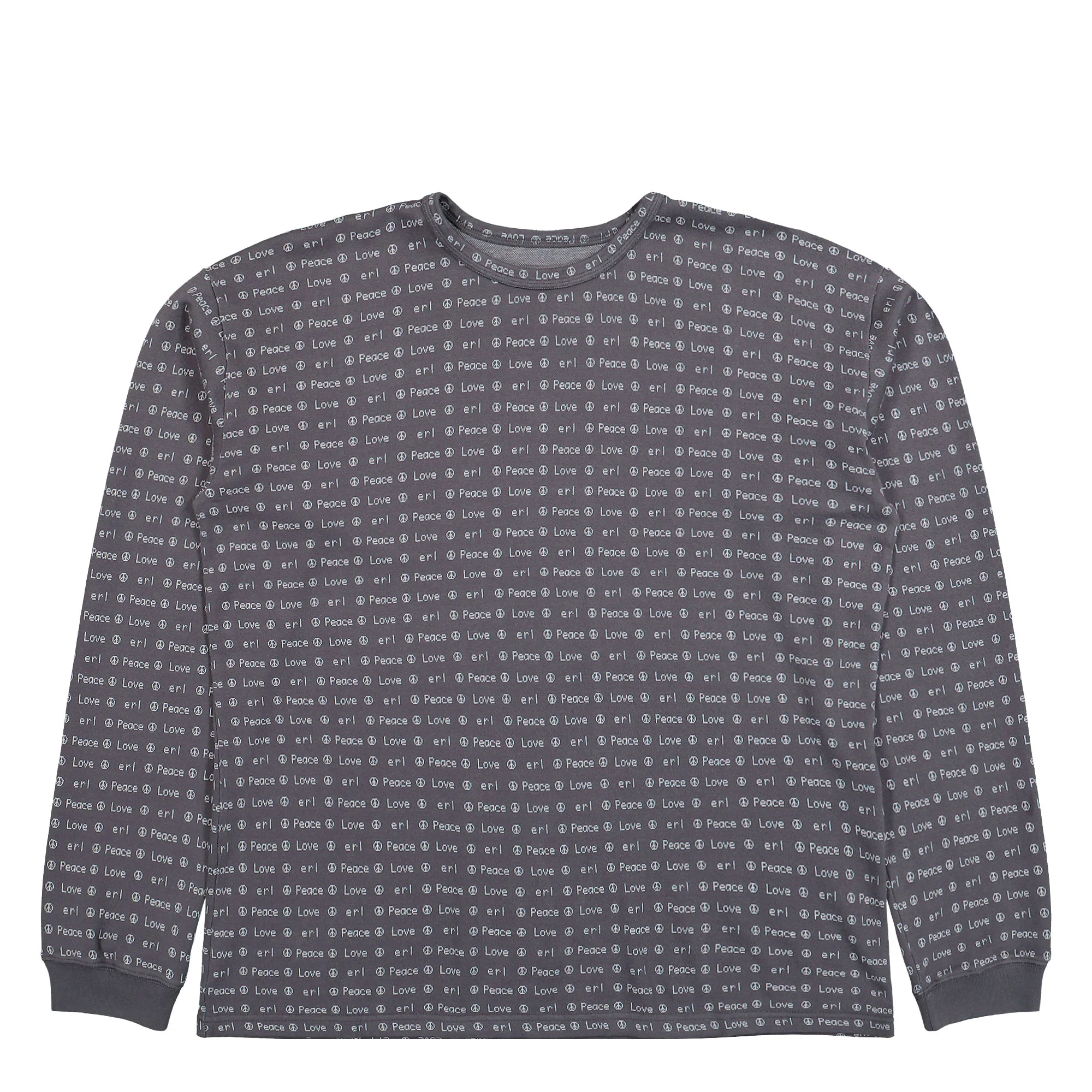Jacquard Long Sleeve Knit Tee
