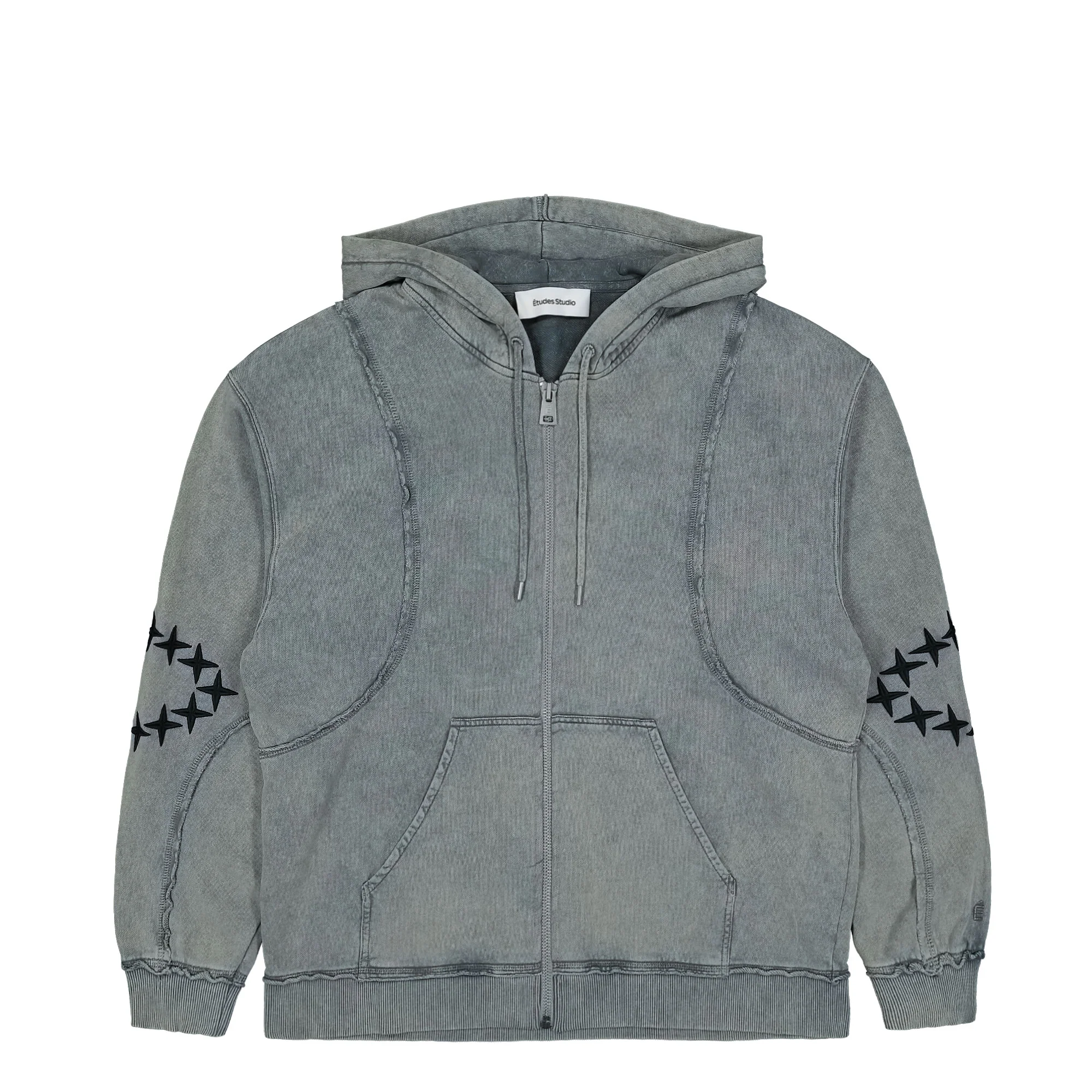 Zip Hoody Raw Edges