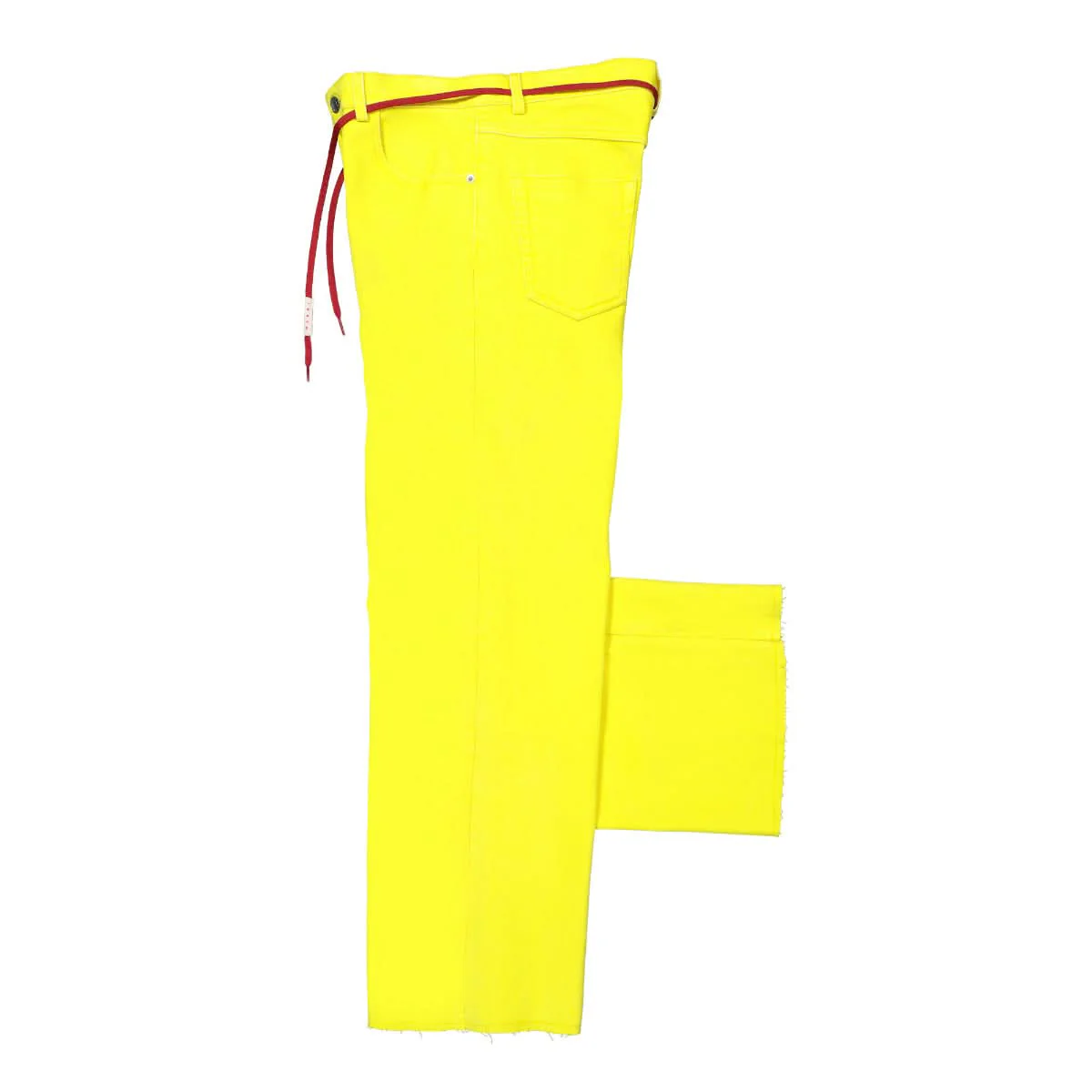 Flared Stretch Denim Pants - Image 3
