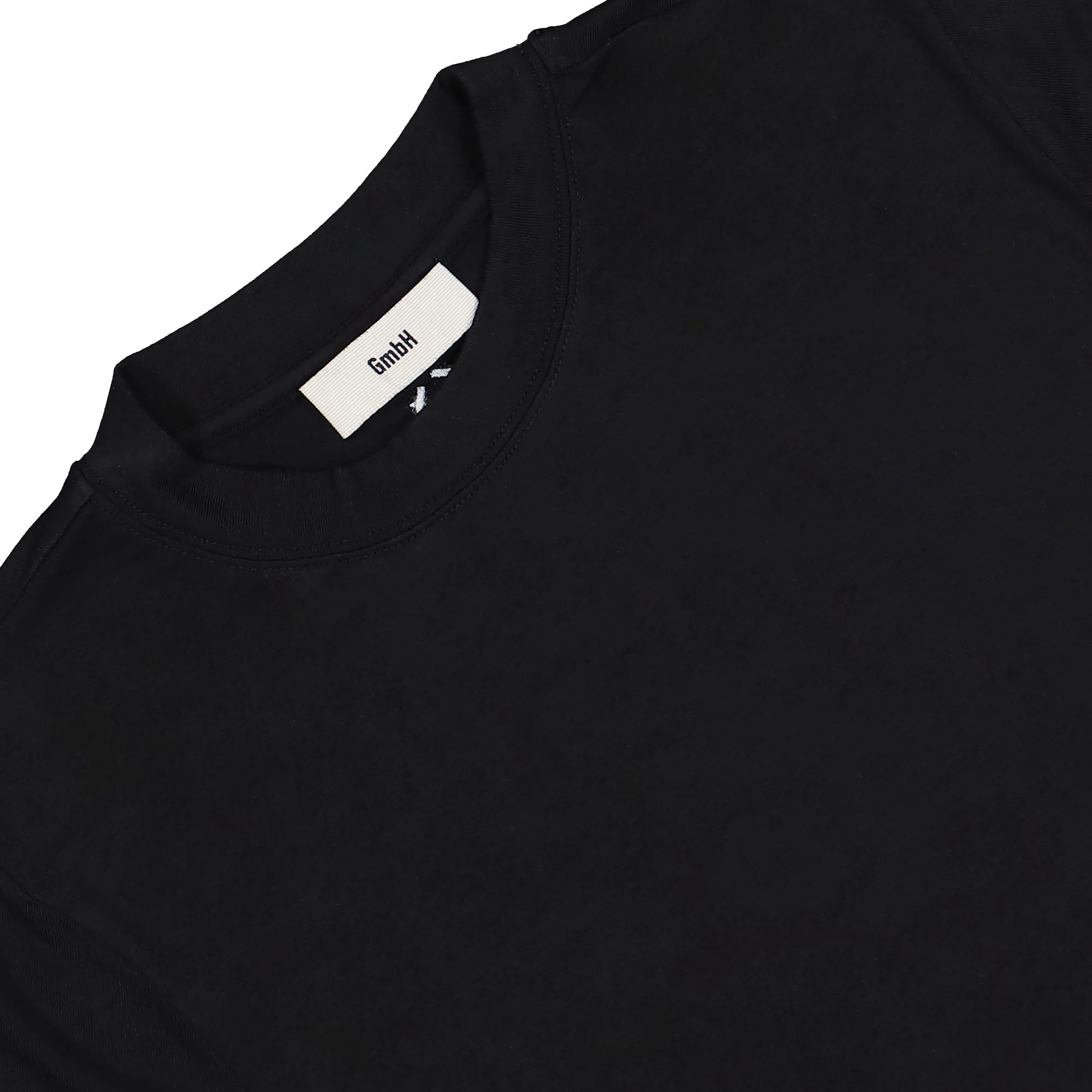 Cropped T-Shirt W Embroidered Hem - Image 3