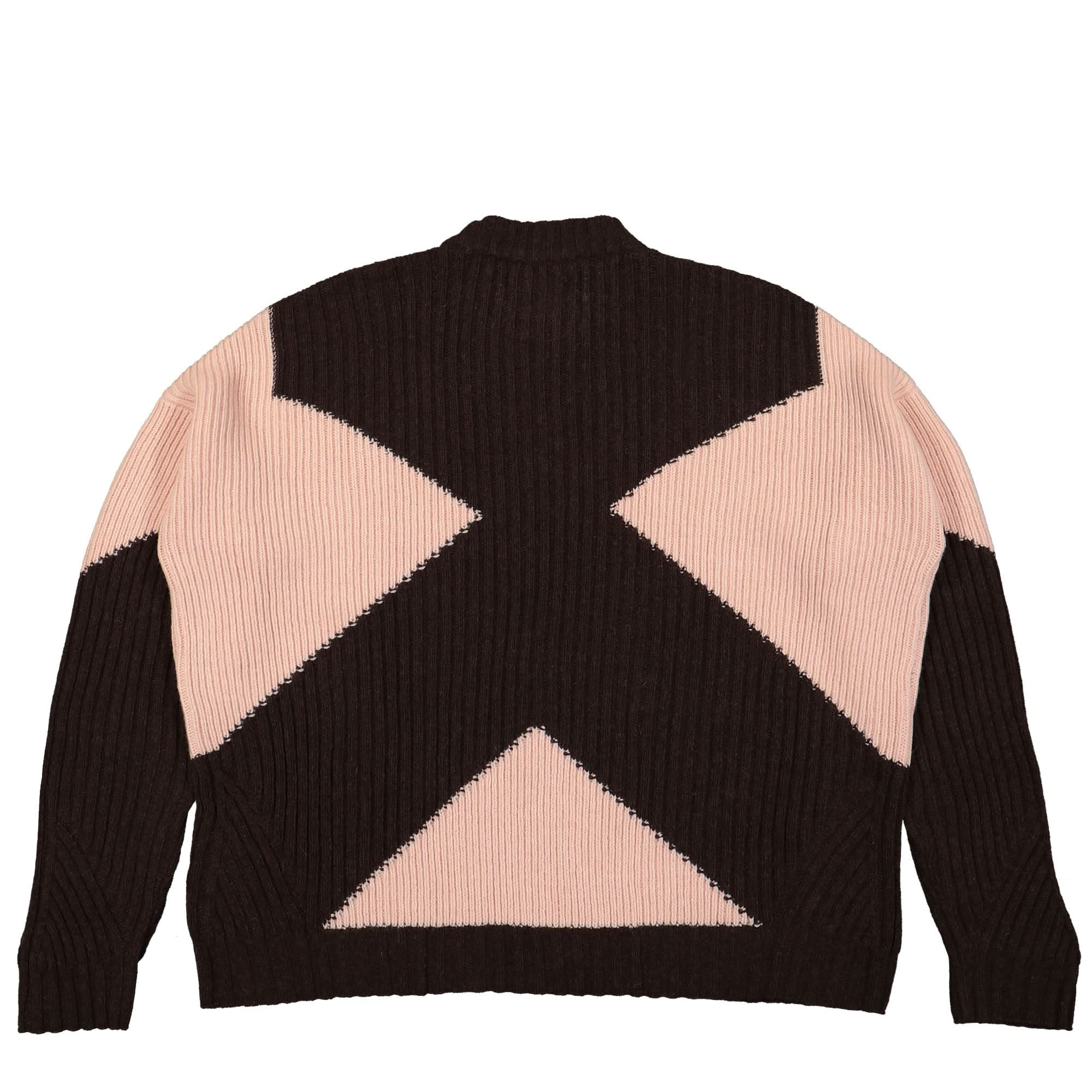 Knitted Unisex Color Blocked Jumper - Image 2