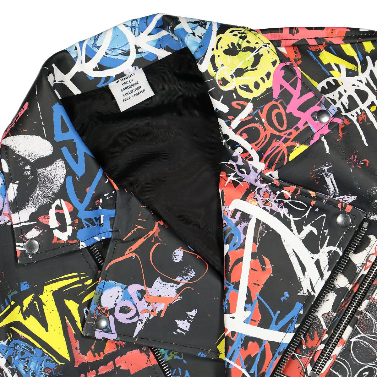 Graffiti Biker Jacket - Image 3