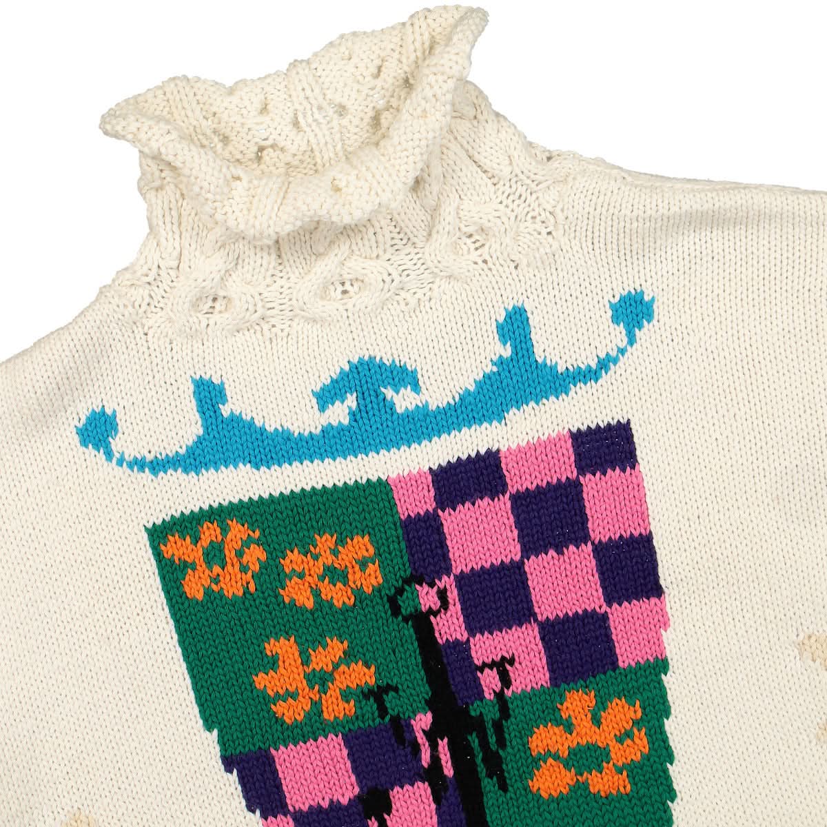 Hand Knit Mock Neck Jumper - Image 3