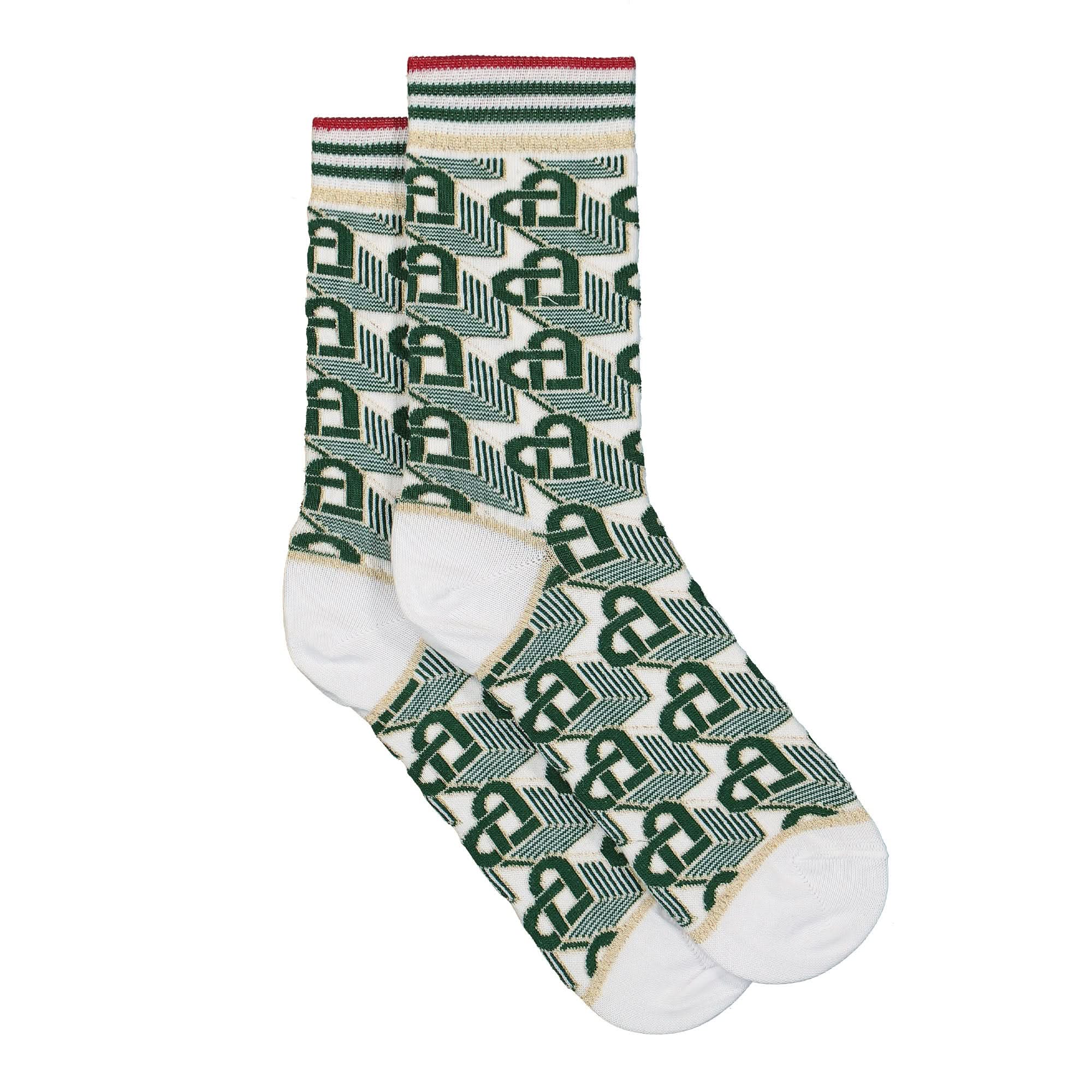 Heart Monogram Crew Sock - Image 2