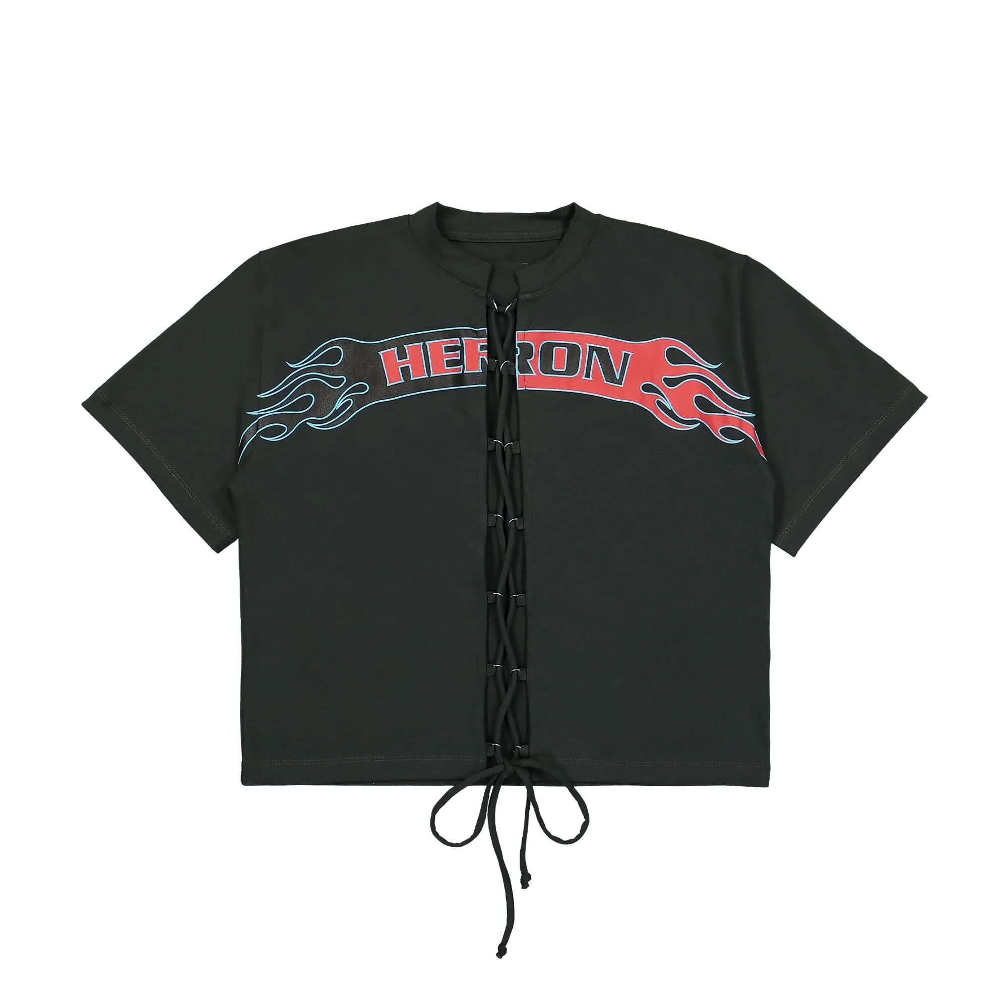 HP Flaming Lace-Up SS Tee