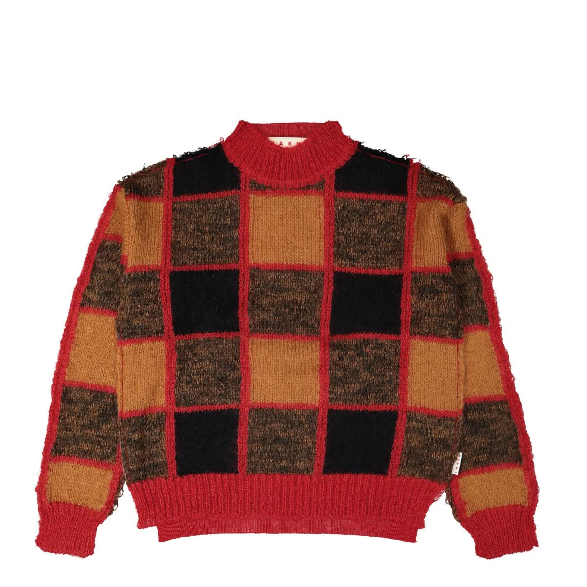 Iconic Half and Half Check Roundneck Sweater