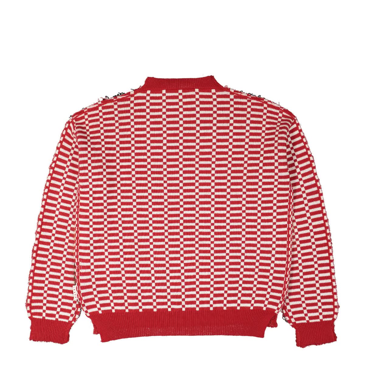 Iconic Half and Half Check Roundneck Sweater - Image 2
