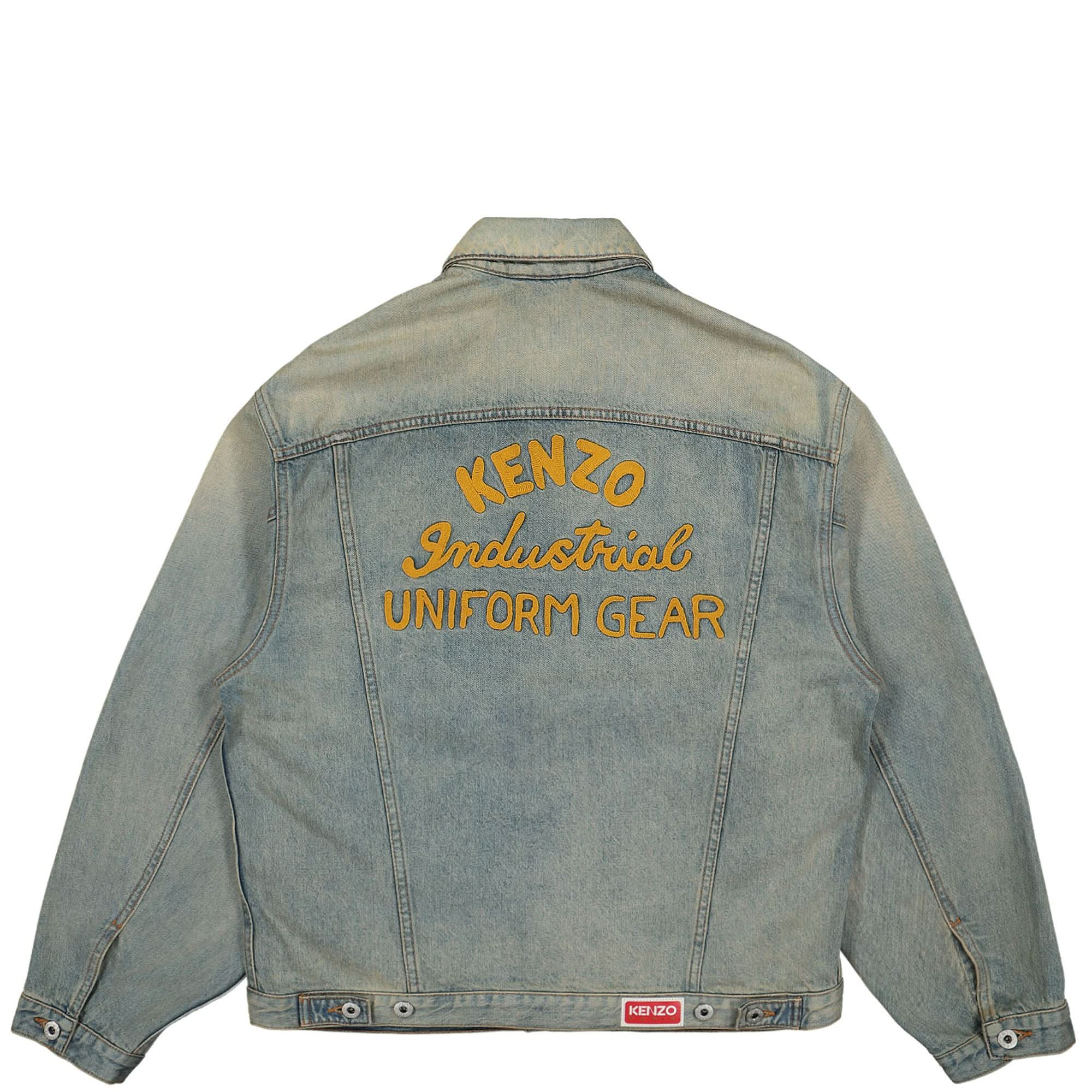 KENZO Drawn Varsity Denim Jacket - Image 2