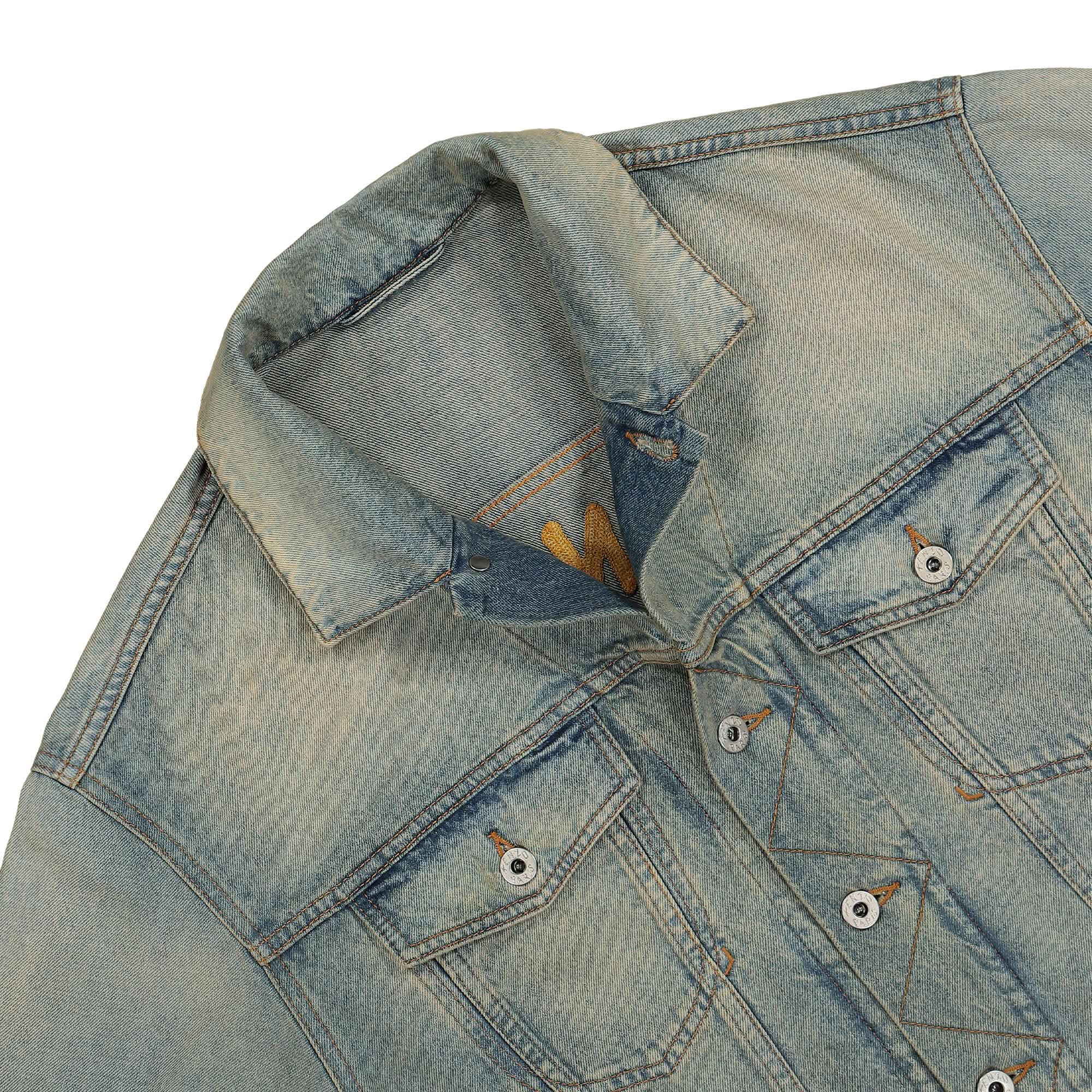 KENZO Drawn Varsity Denim Jacket - Image 3