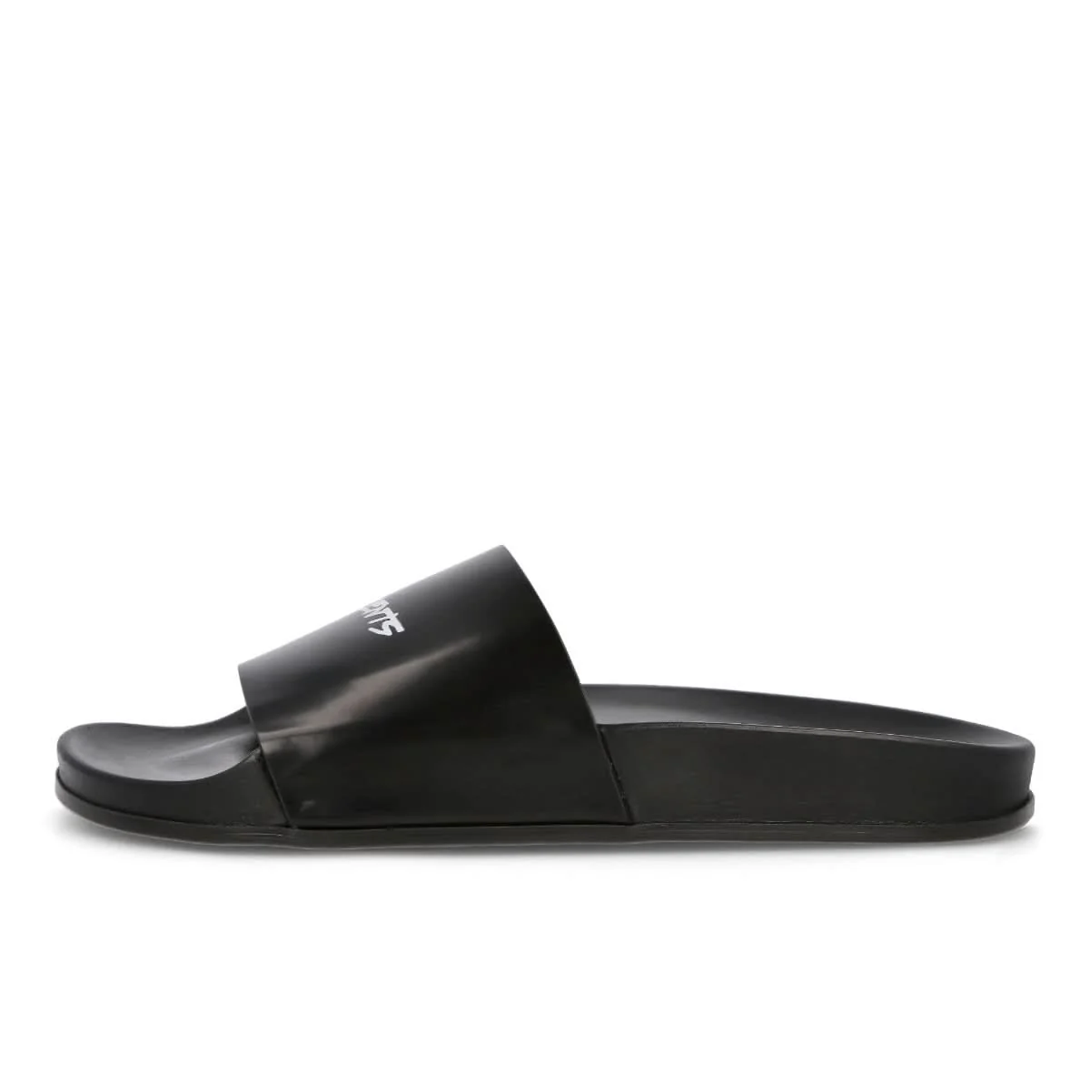 Logo Leather Slides