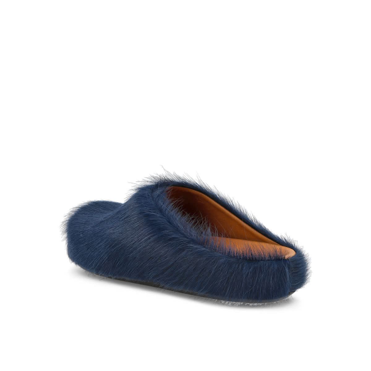 Long Hair Calfskin Fussbett Sabot - Image 3