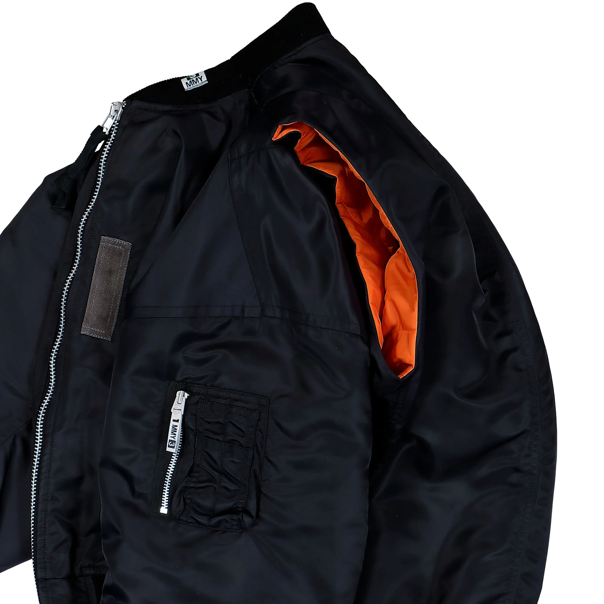 Back Vest Bomber Jacket - Image 6