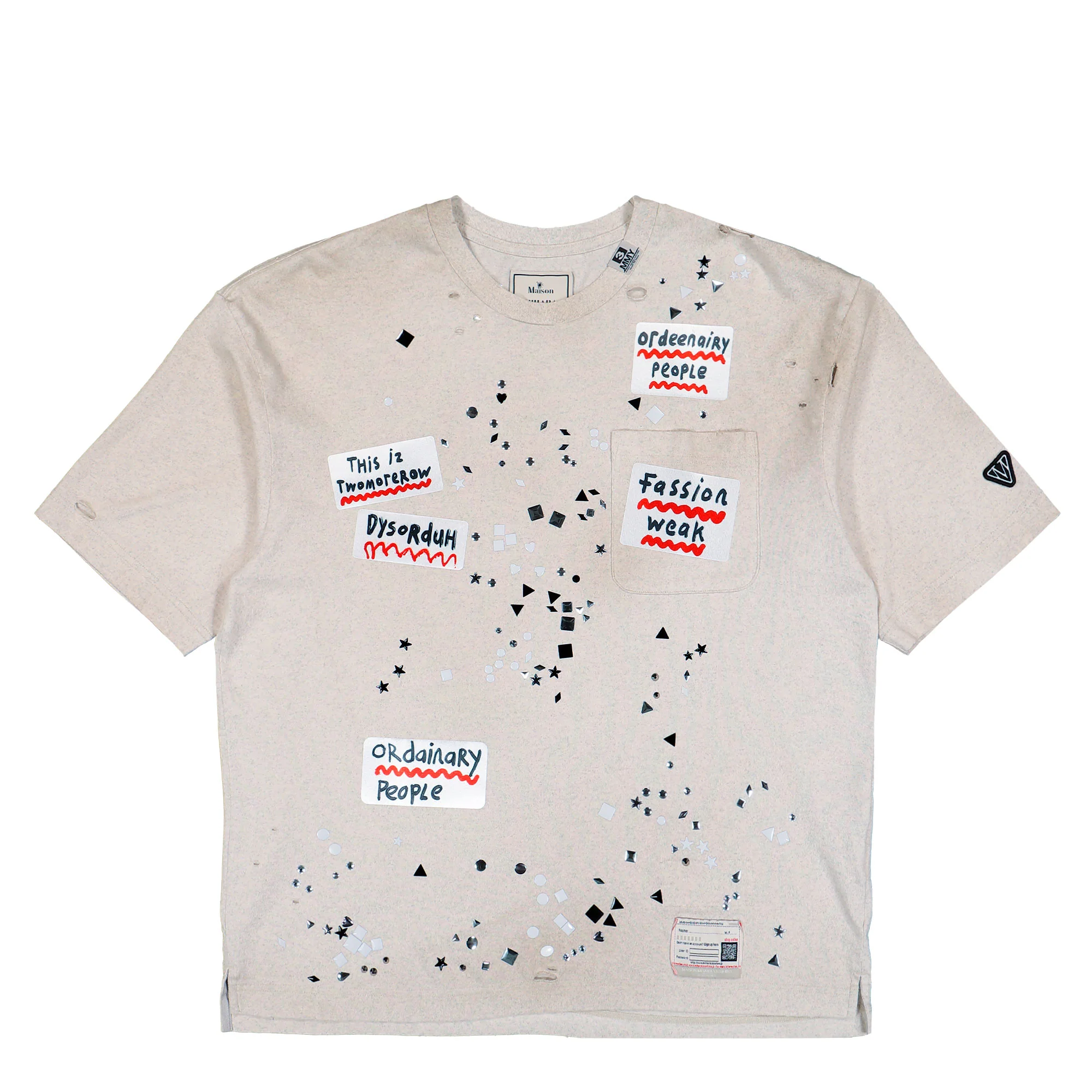 Embellished Sticker Tee
