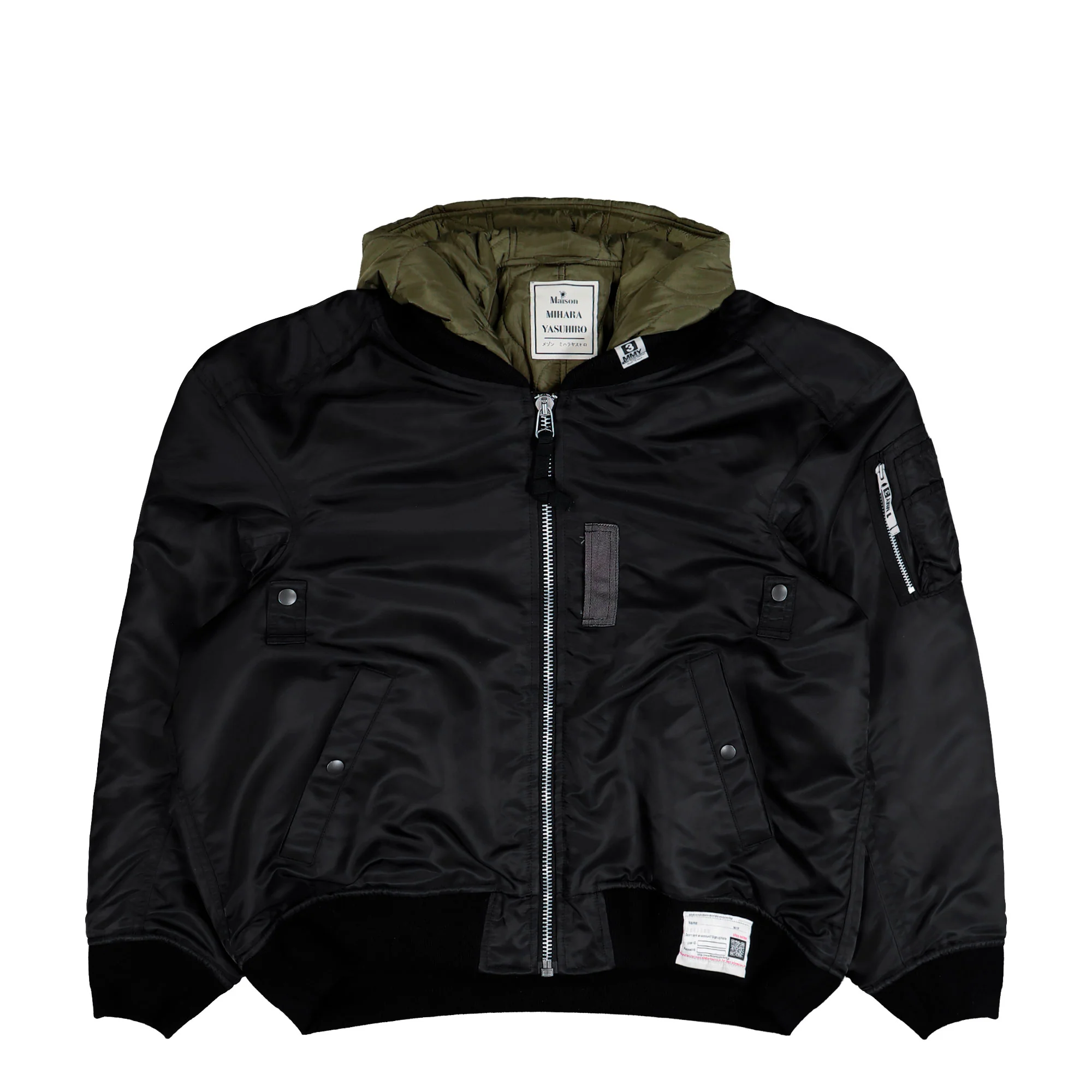 Extended Placket Hood Flight Jacket