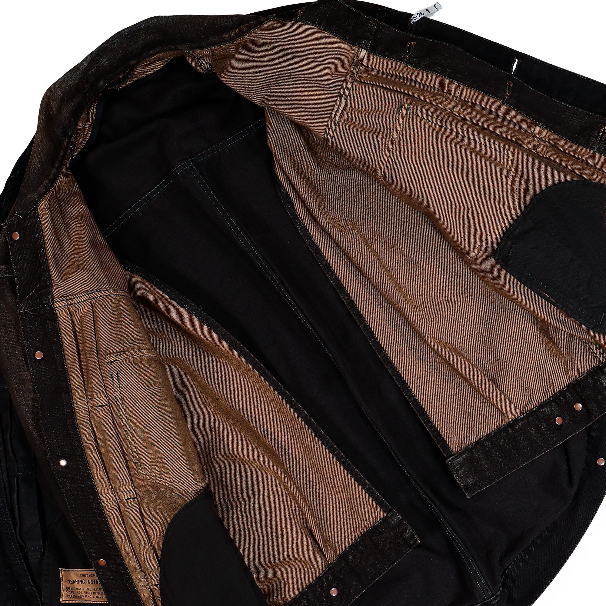 Front Layered Denim Jacket - Image 8
