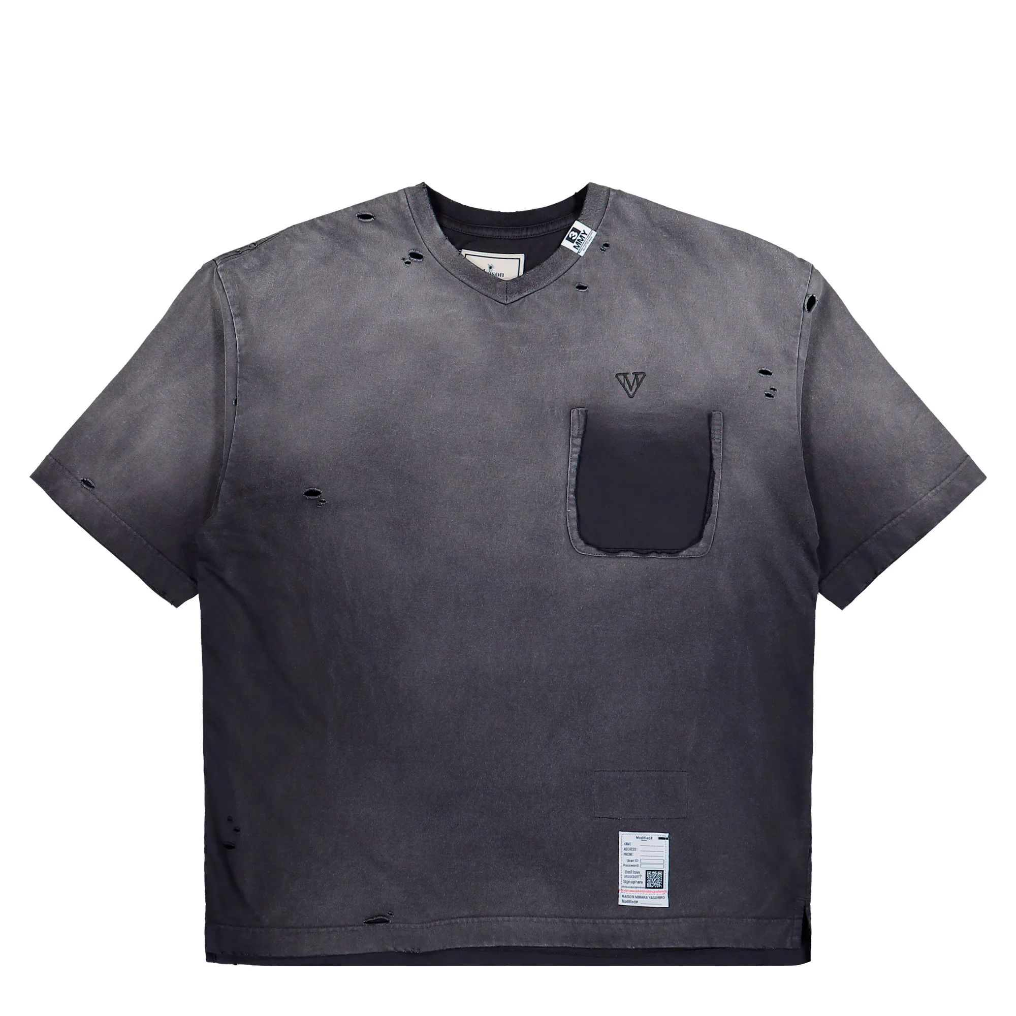 Sun Faded V Neck Tee