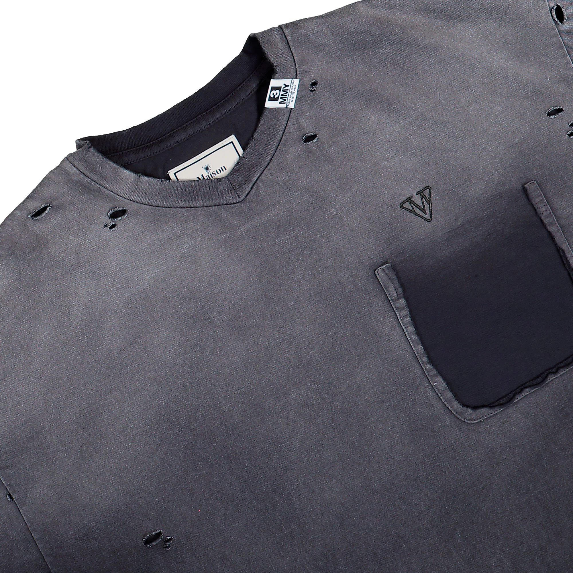 Sun Faded V Neck Tee - Image 3