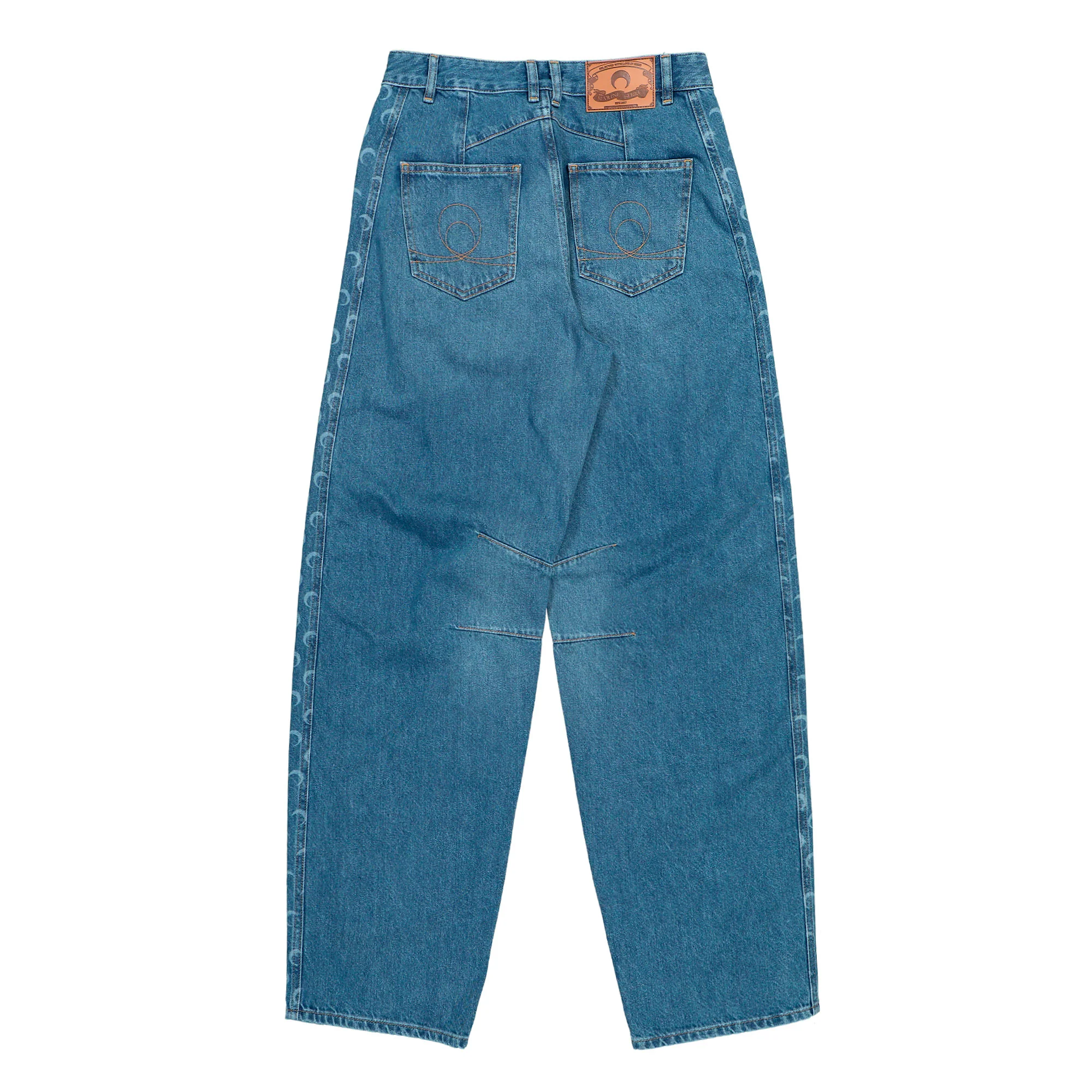 Light Blue Denim Barrel Jeans - Image 2