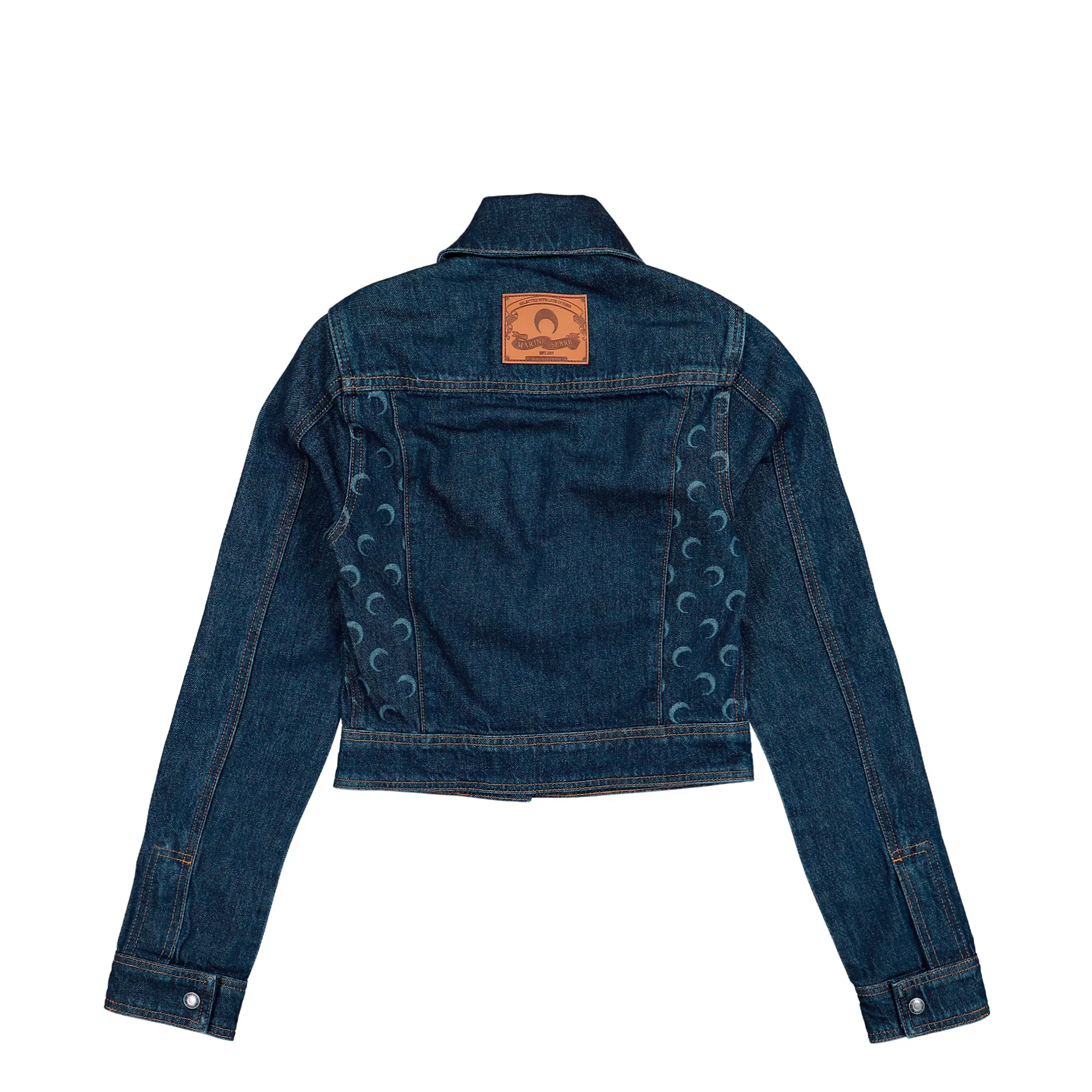 Midnight Blue Denim Trucker Jacket - Image 2