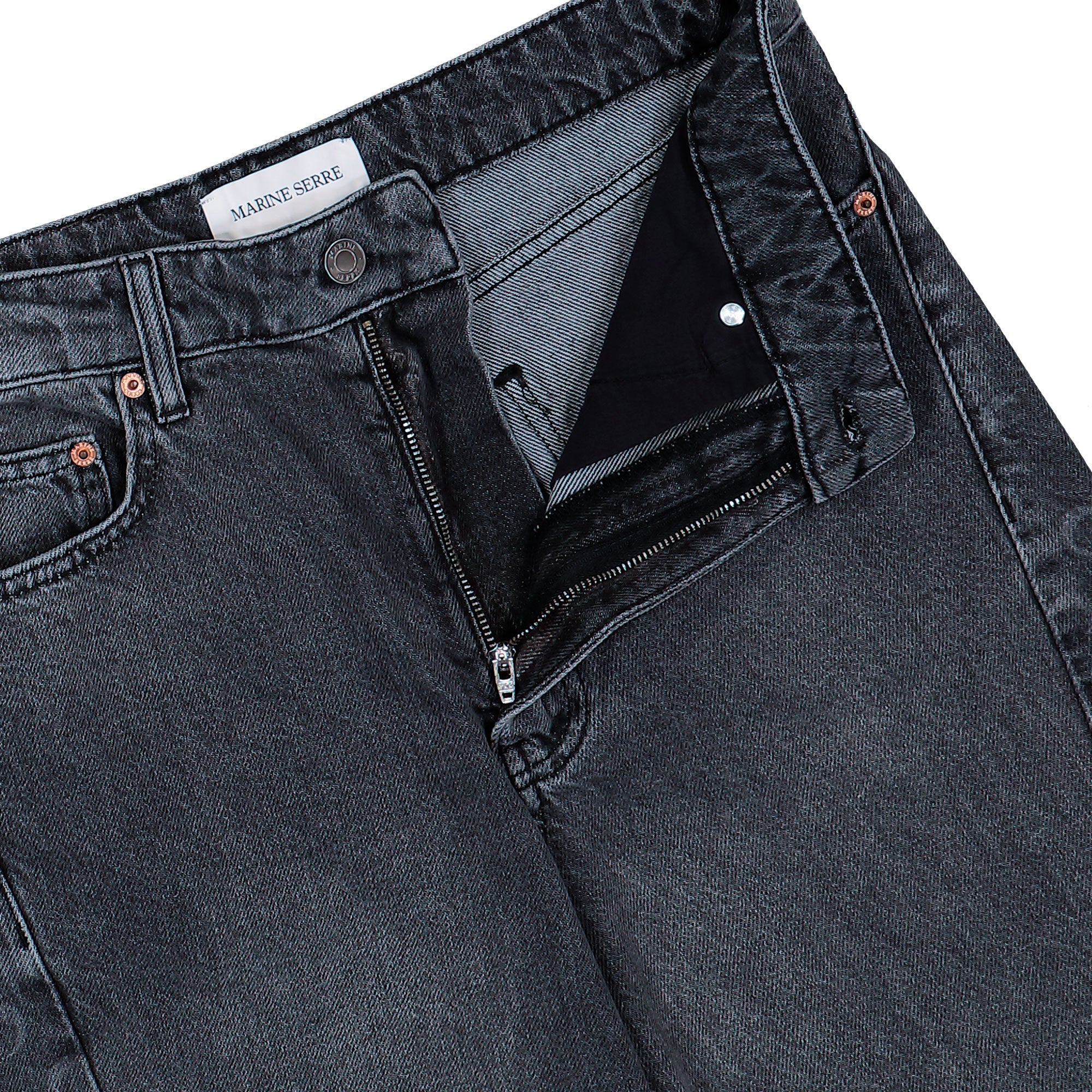 Moon Laser Denim Baggy Jeans - Image 4