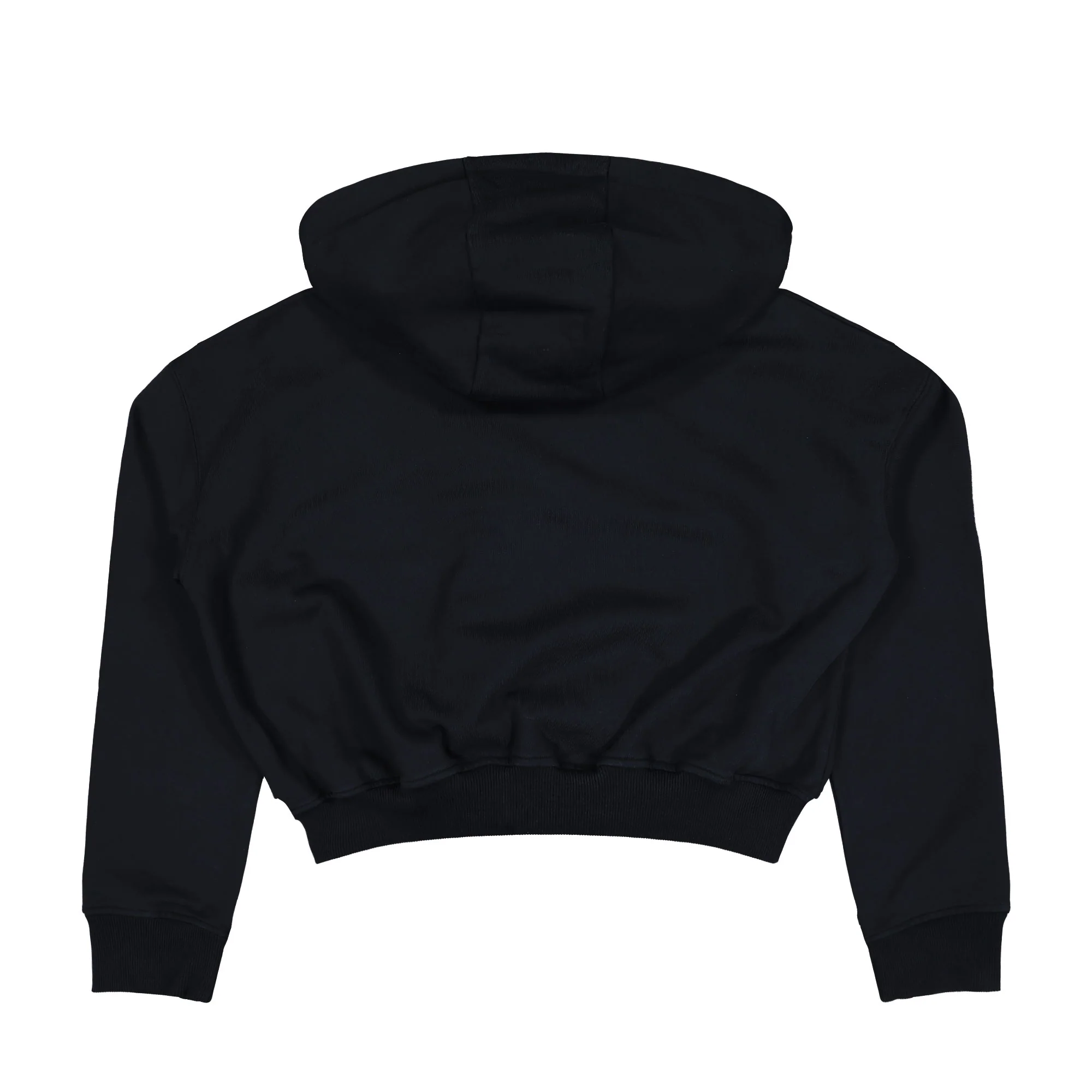 Moon Logo Fleece Zipped Cropped Hoodie - Image 2