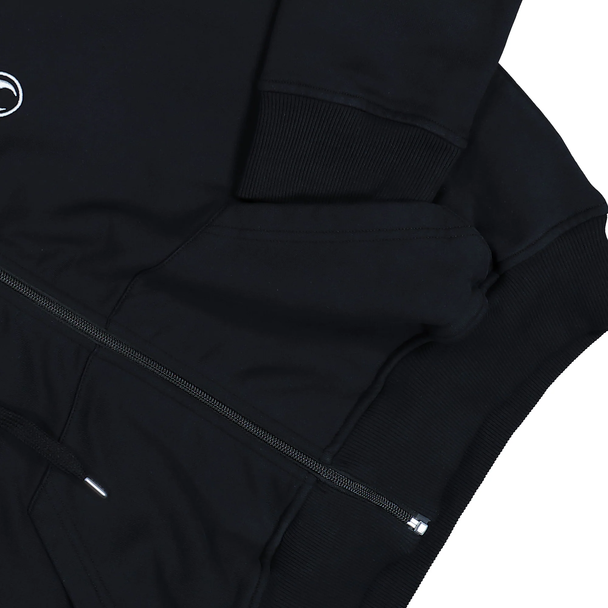 Moon Logo Fleece Zipped Cropped Hoodie - Image 4