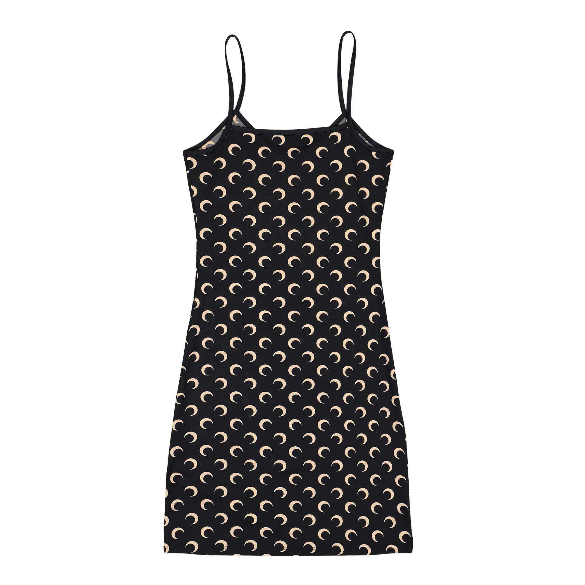 Moon Printed Jersey Straps Mini Dress - Image 2