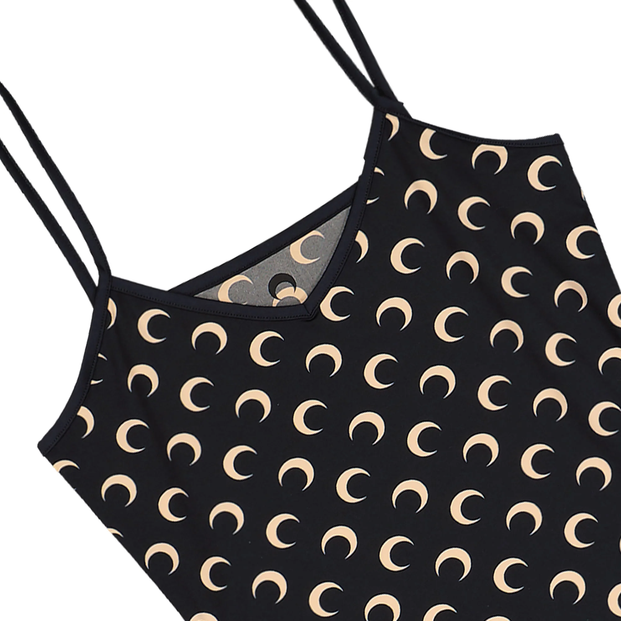Moon Printed Jersey Straps Mini Dress - Image 3